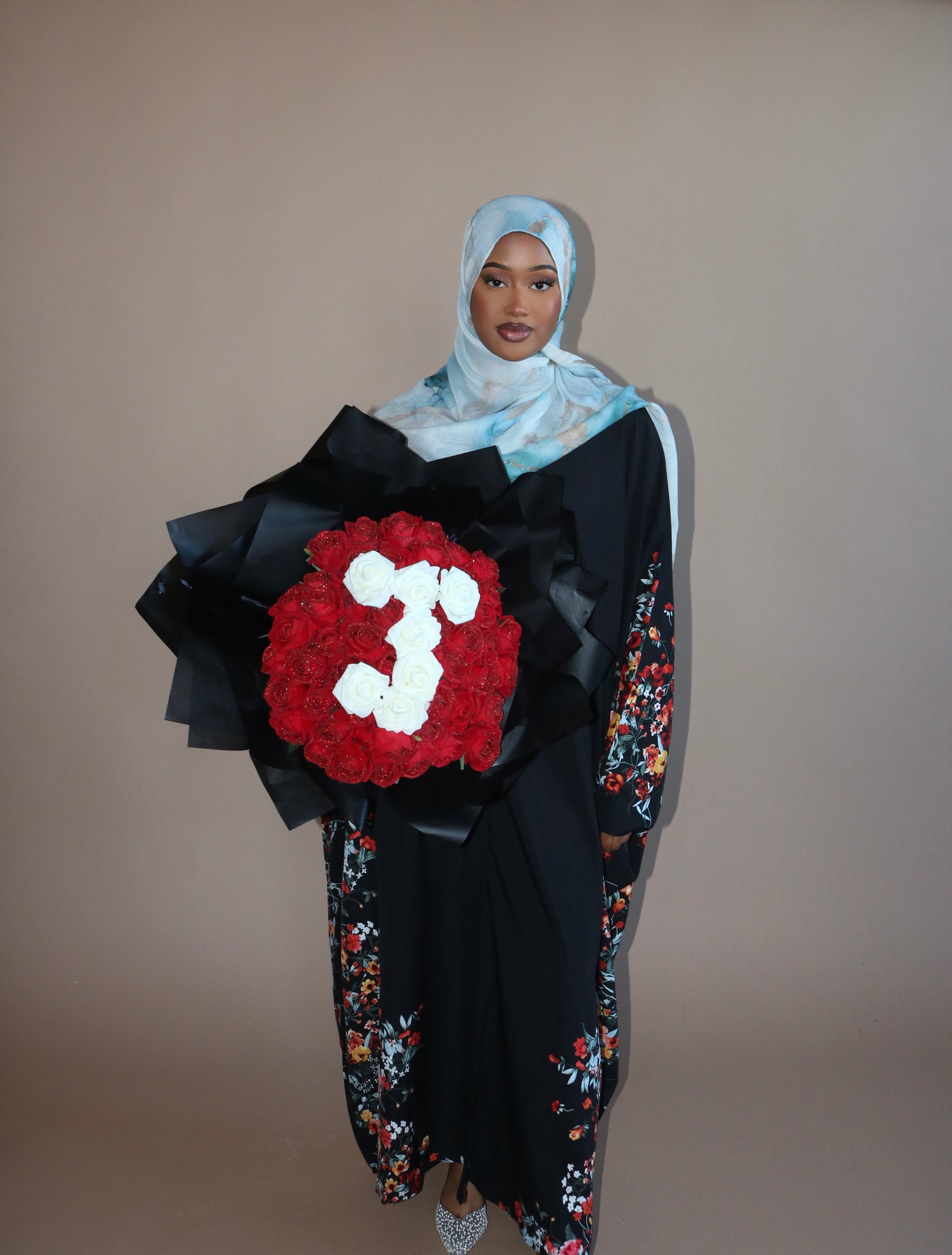 Azure Bloom Abaya