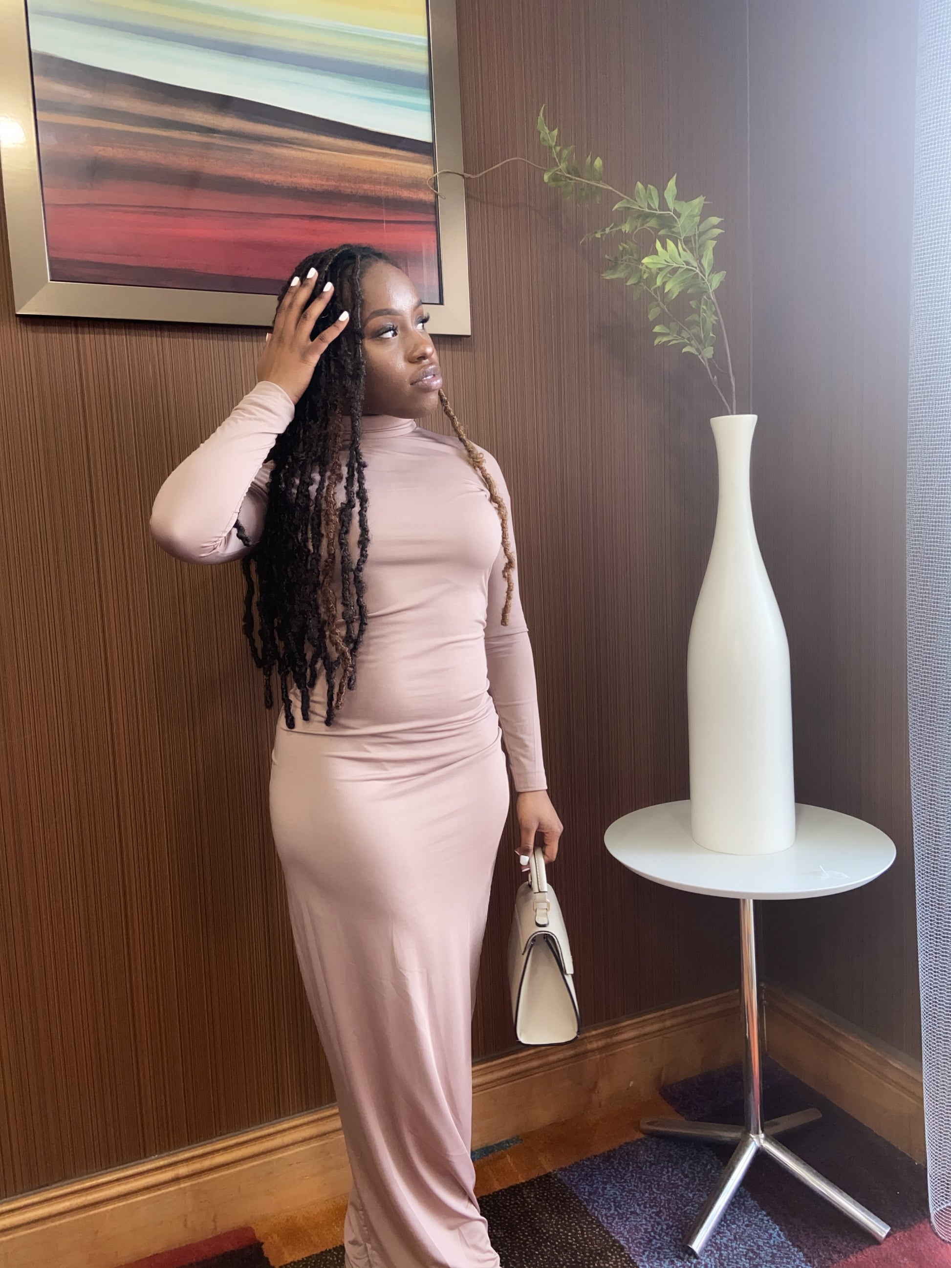 Turtle Neck Long Sleeve Bodycon