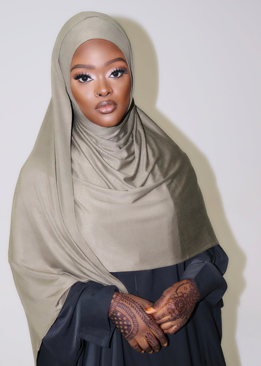 Black jersey ultimate comfort hijab - only at VELA
