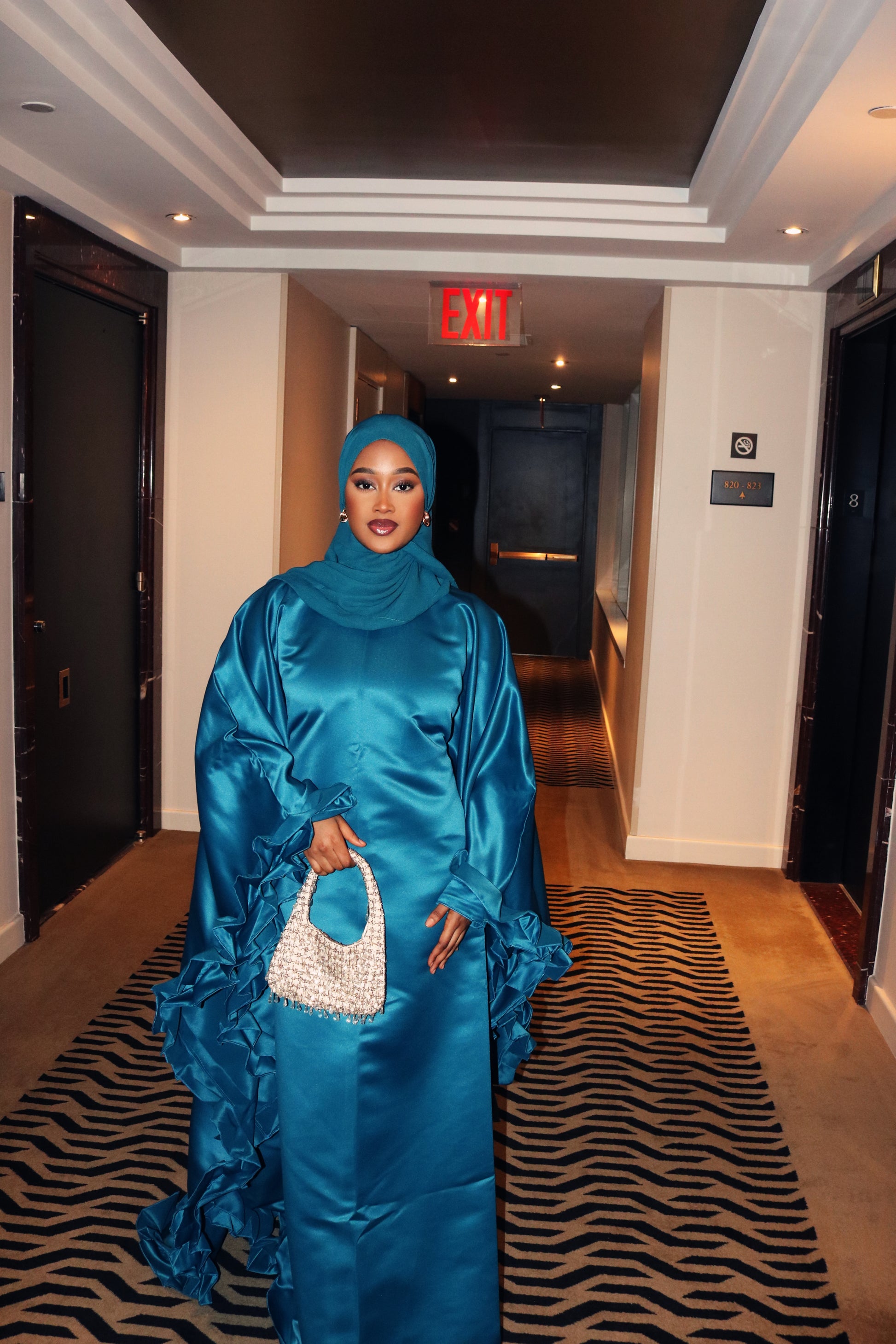 Rafahia Ruffle Abaya