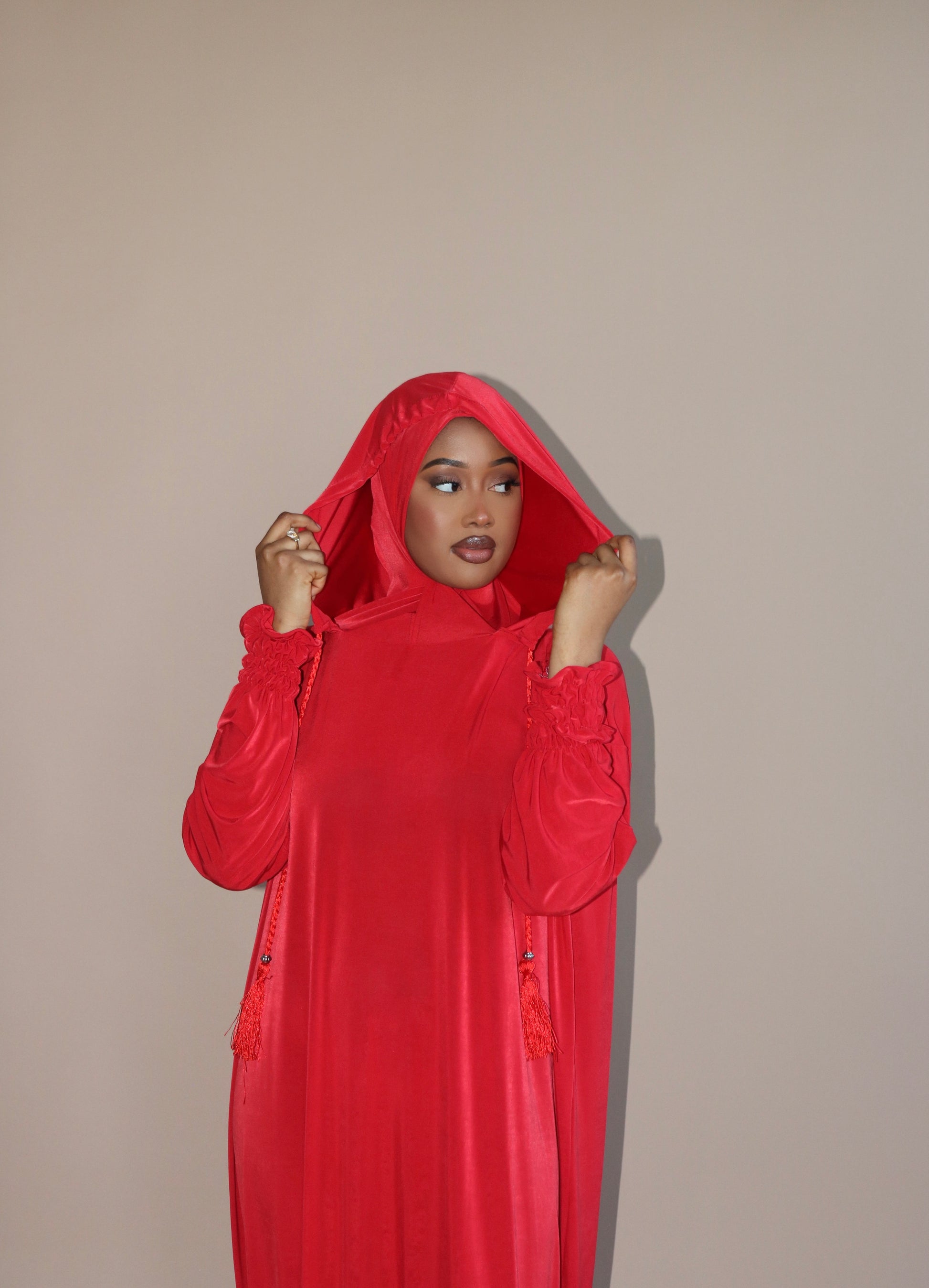 Jersey Hooded Abaya