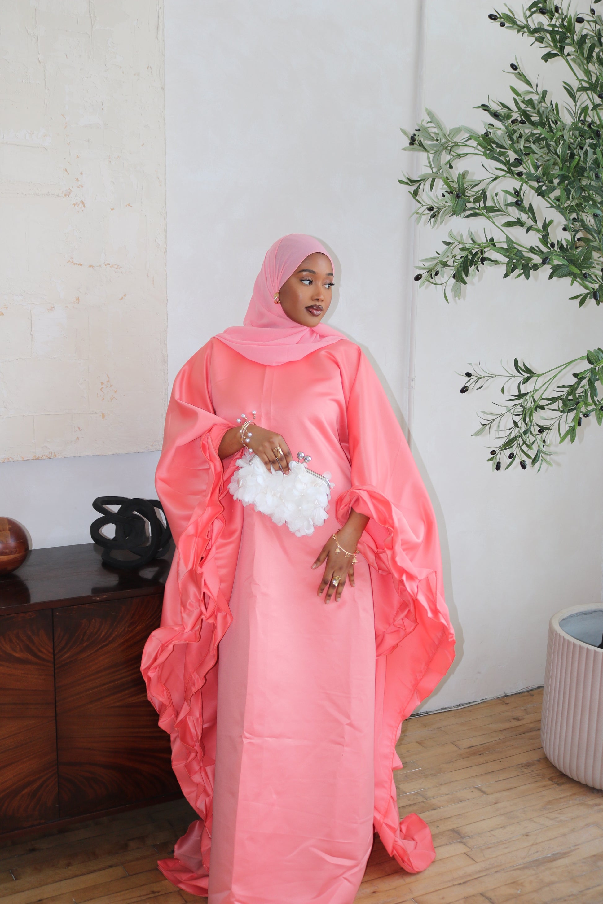 Rafahia Ruffle Abaya