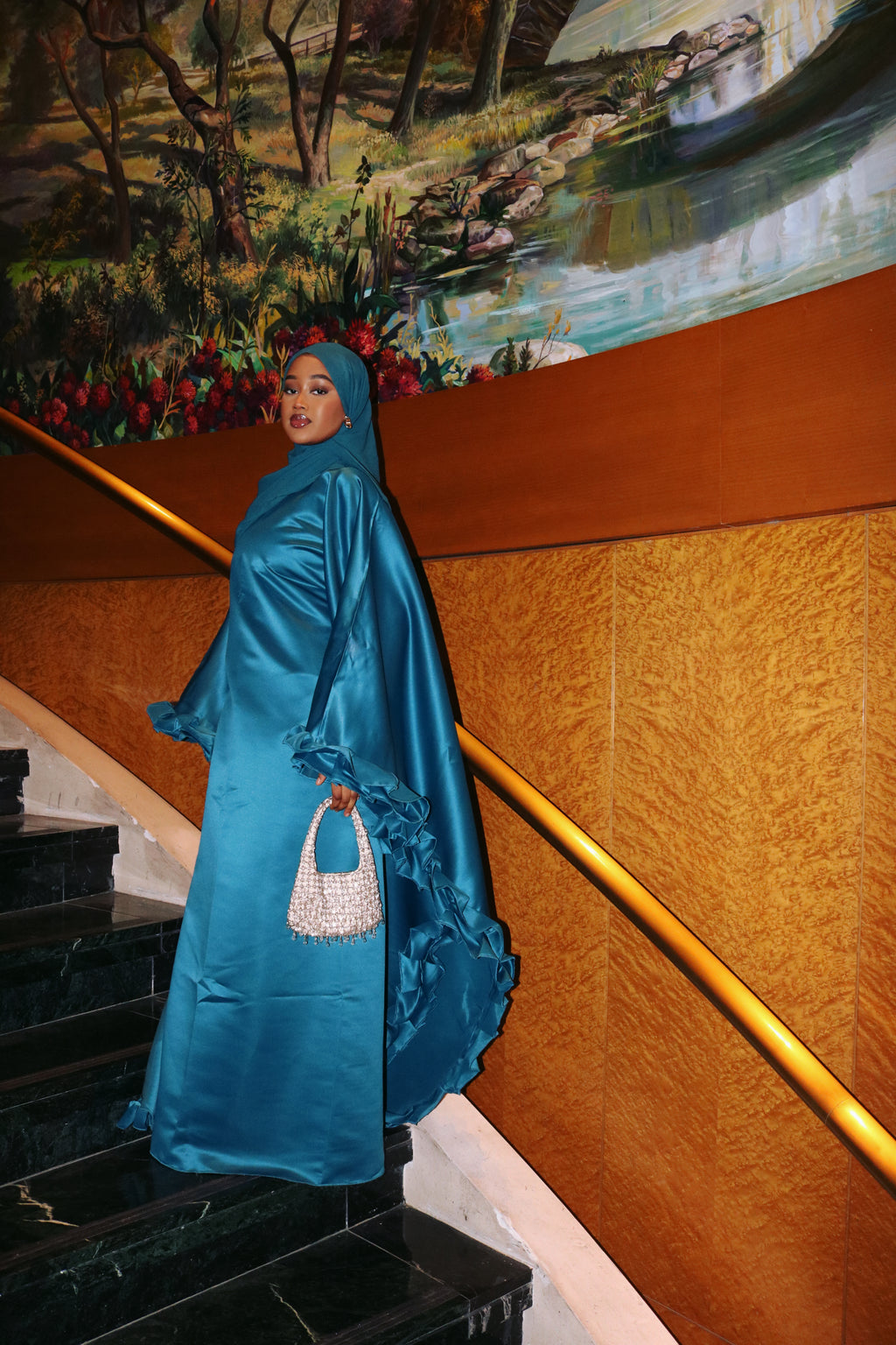 Rafahia Ruffle Abaya