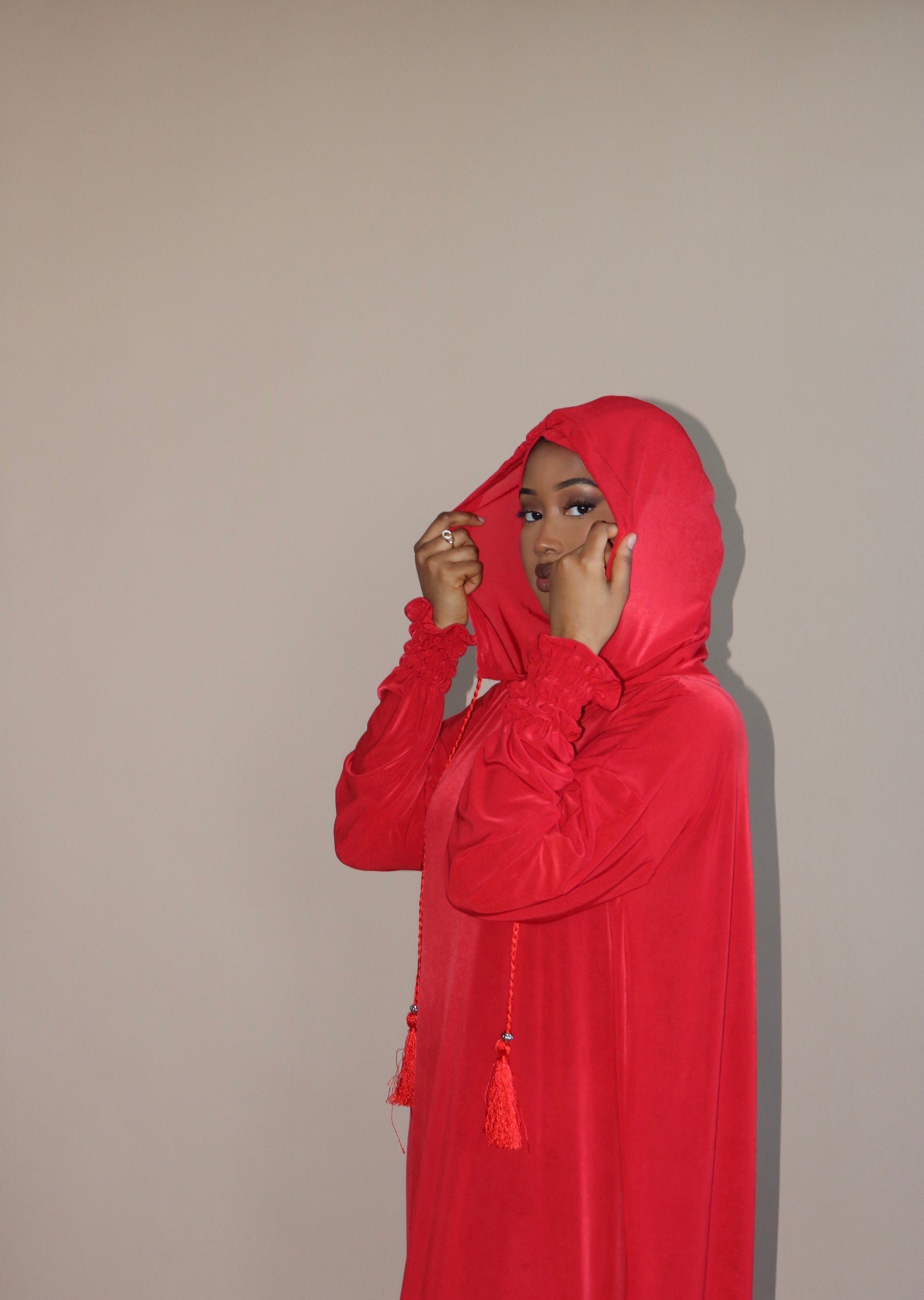 Jersey Hooded Abaya