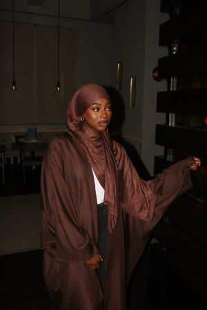 Linen open abaya