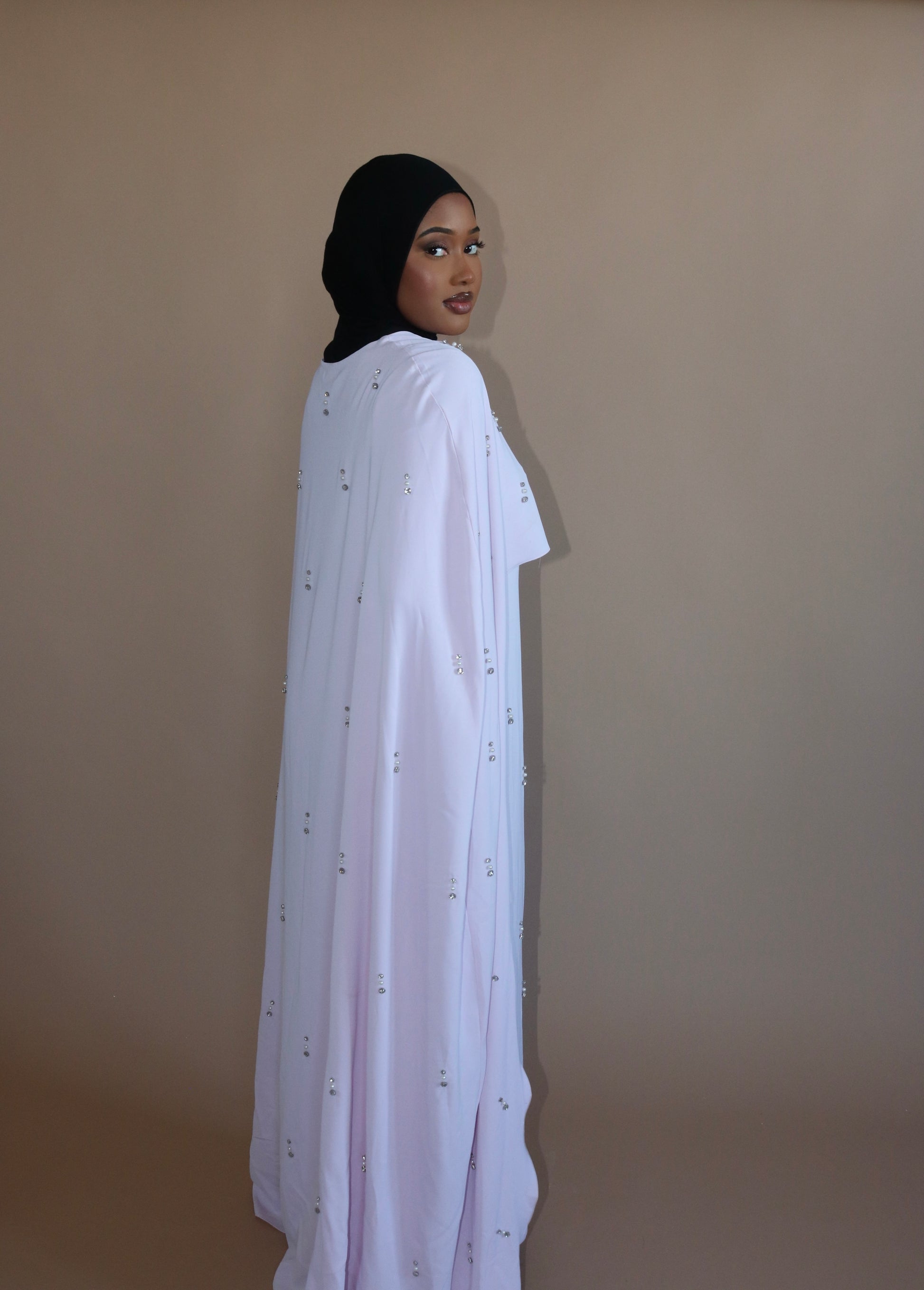 Nima stone cape dress
