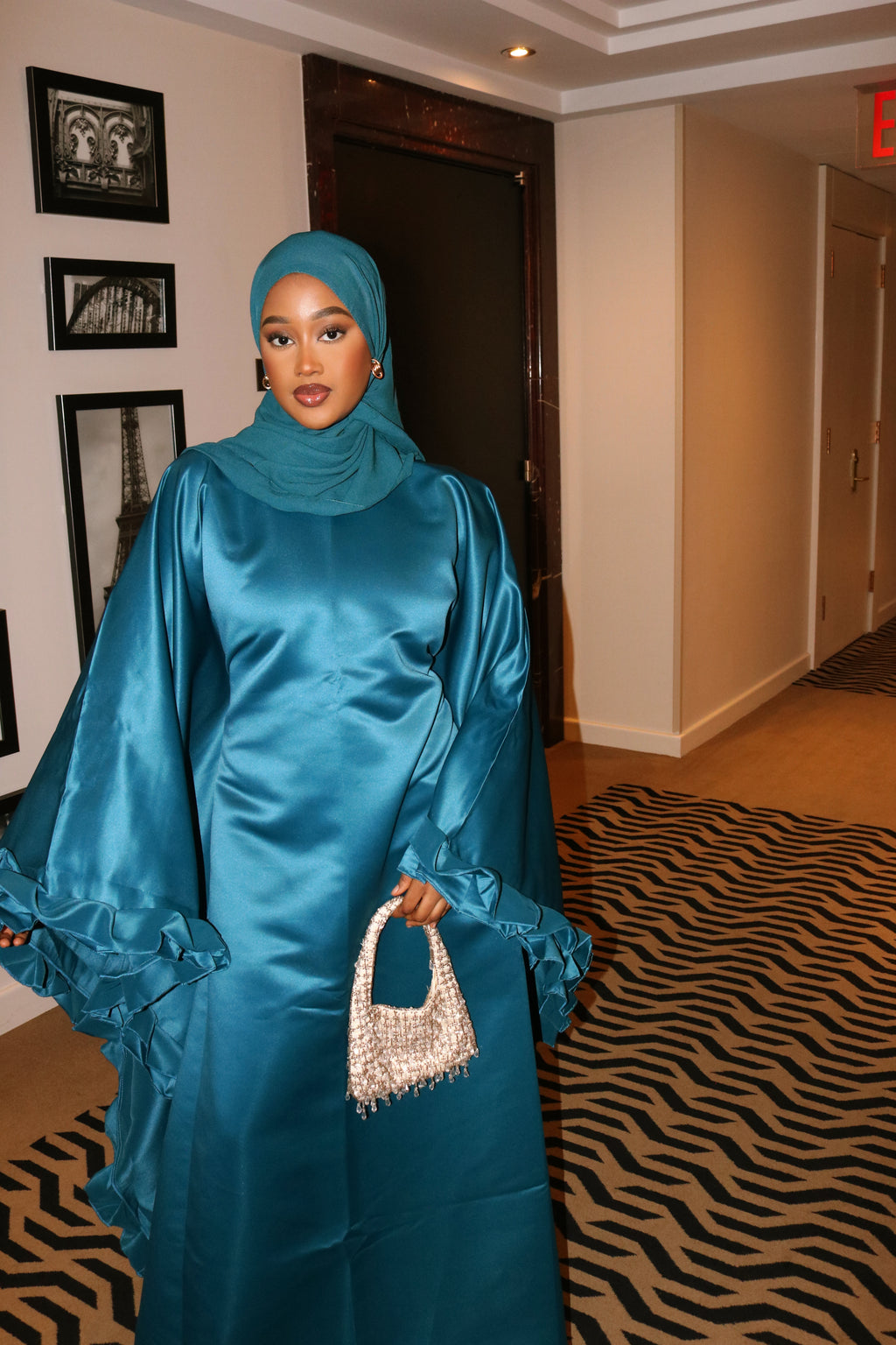 Rafahia Ruffle Abaya