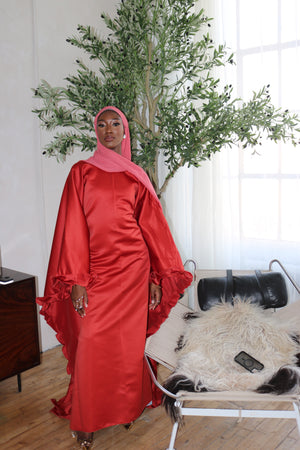 Rafahia Ruffle Abaya
