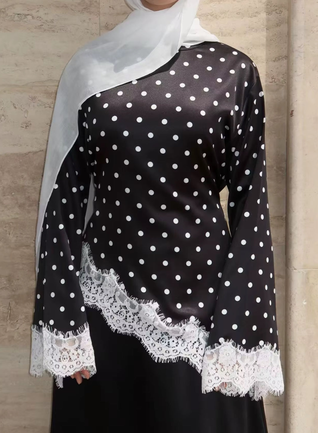 Luna Lace Polka Blouse