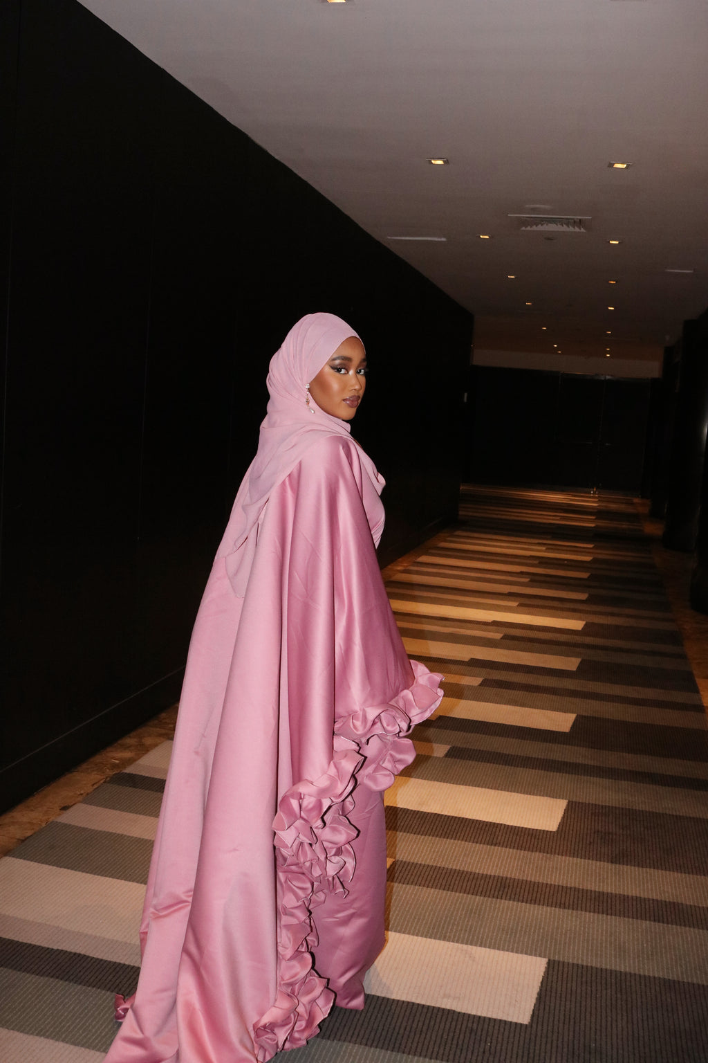 Rafahia Ruffle Abaya