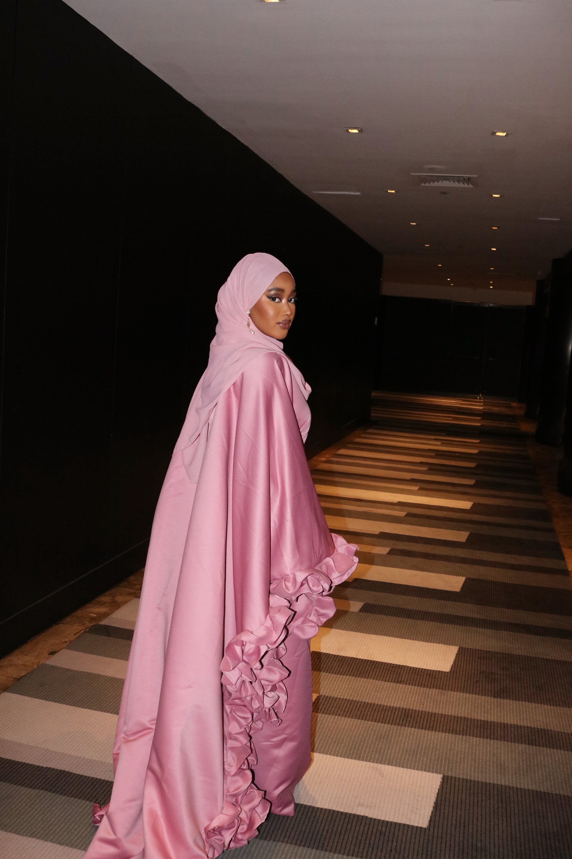 Rafahia Ruffle Abaya