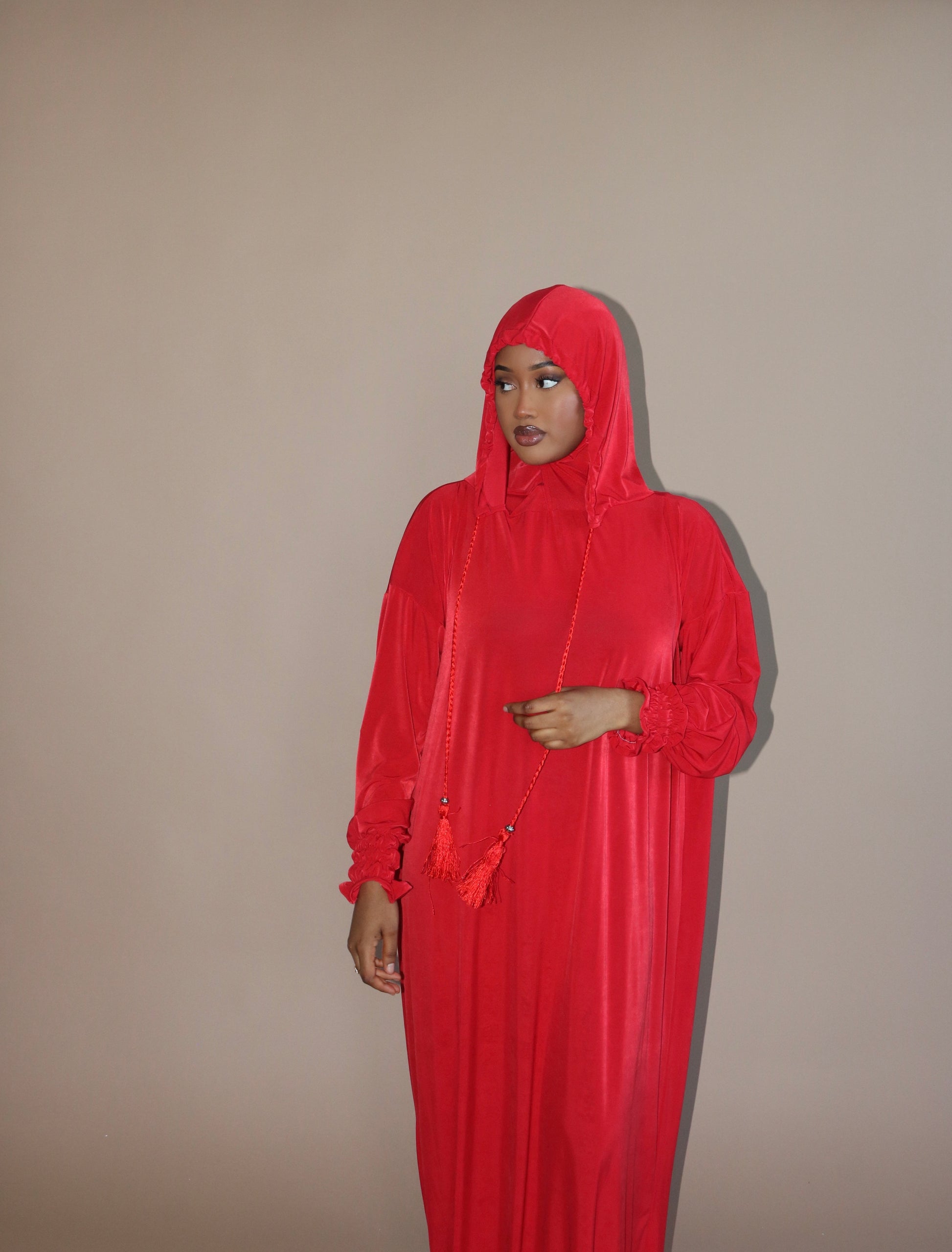 Jersey Hooded Abaya