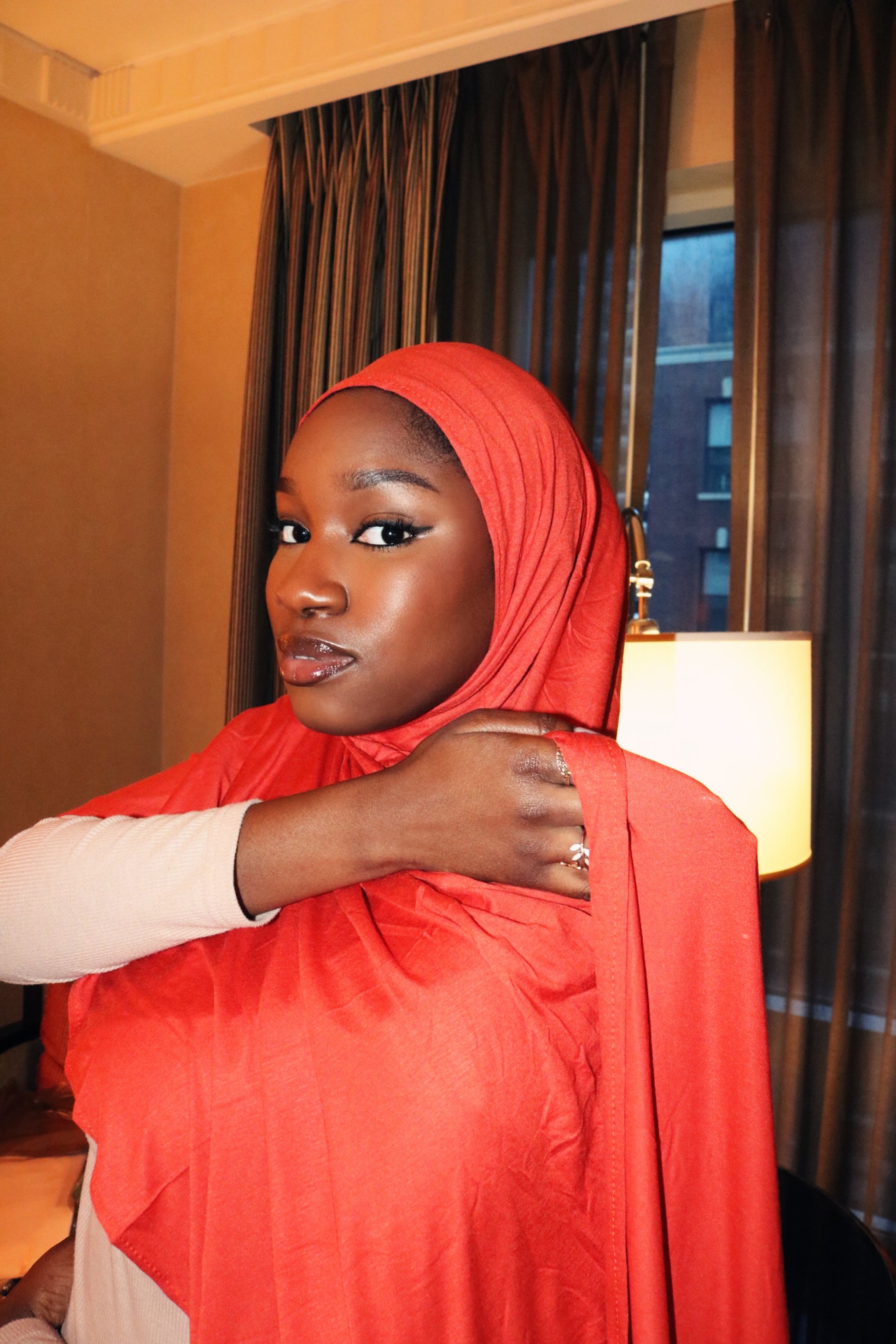 Instant jersey hijab