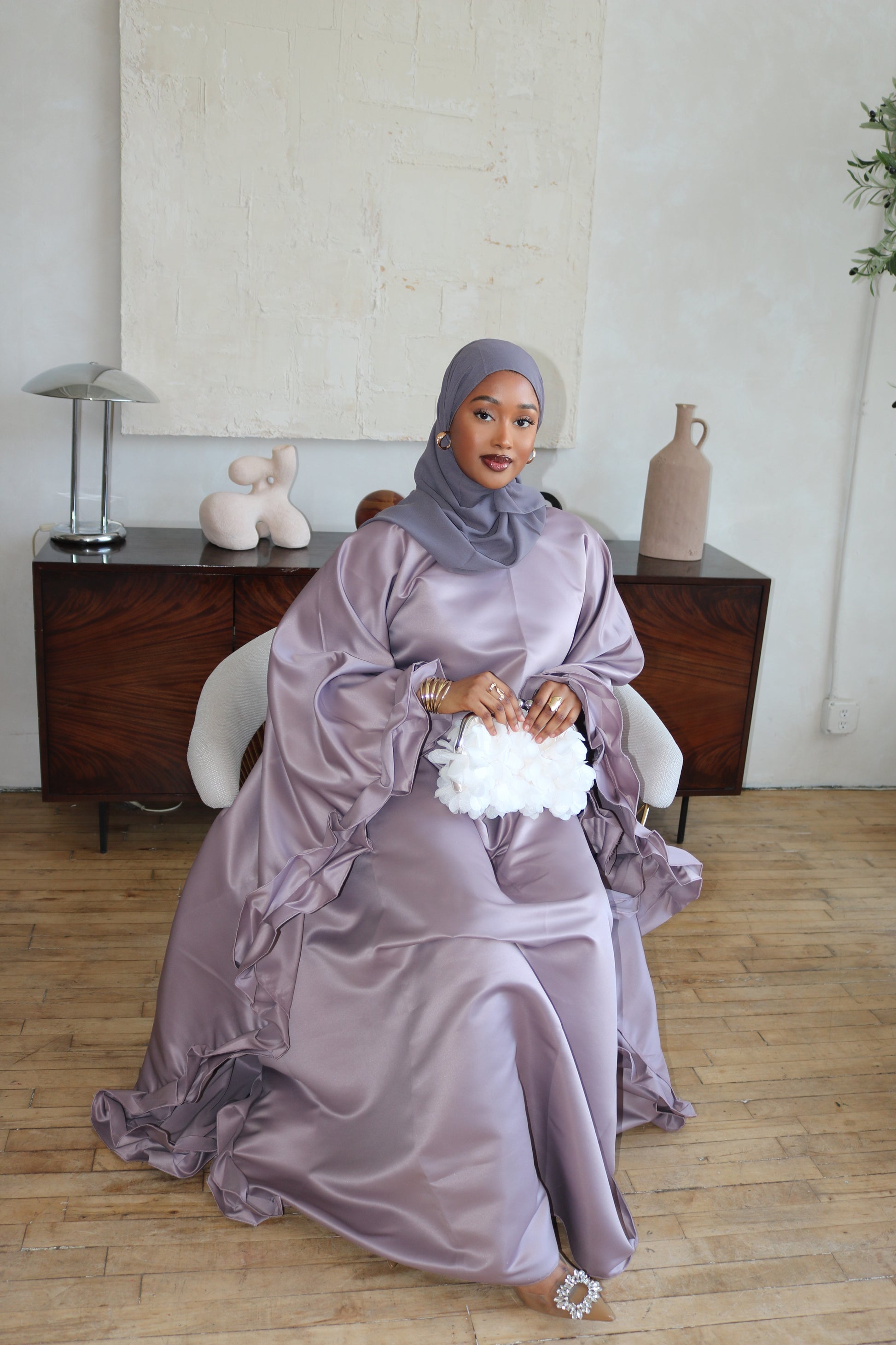 Rafahia Ruffle Abaya