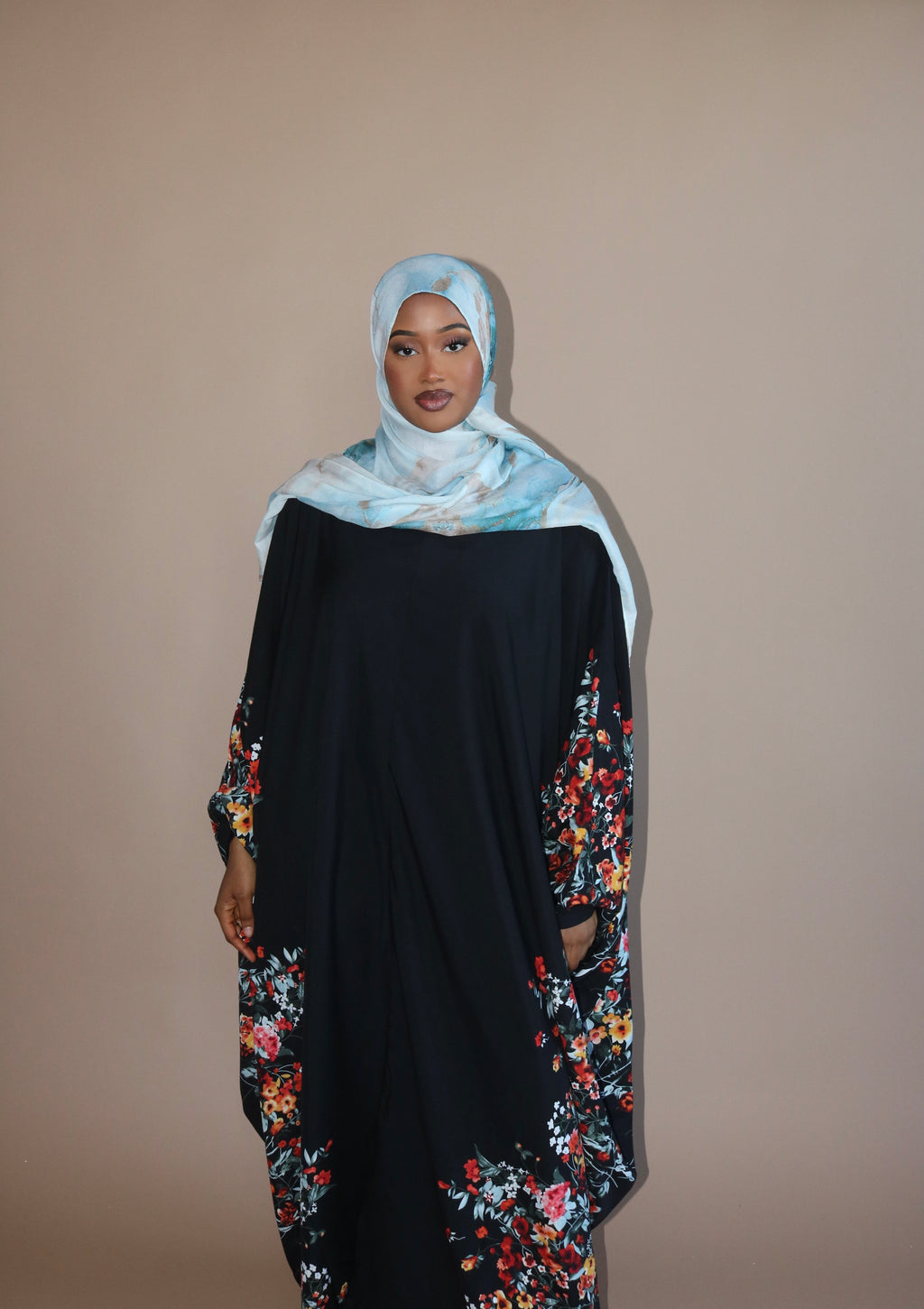 Azure Bloom Abaya