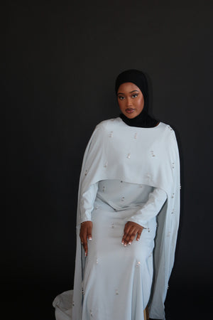 Nima stone cape dress