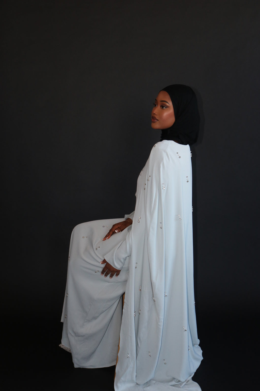 Nima stone cape dress