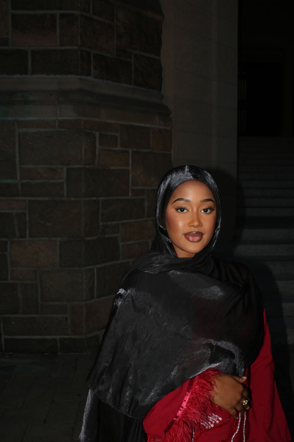LuxeSilk Tie-Back Hijab