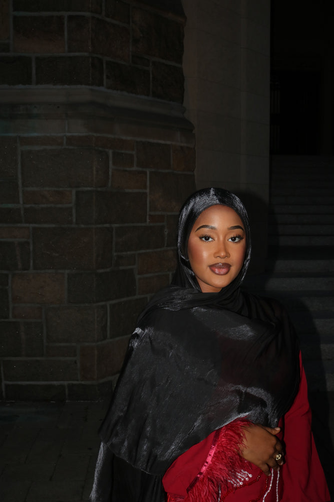 LuxeSilk Tie-Back Hijab