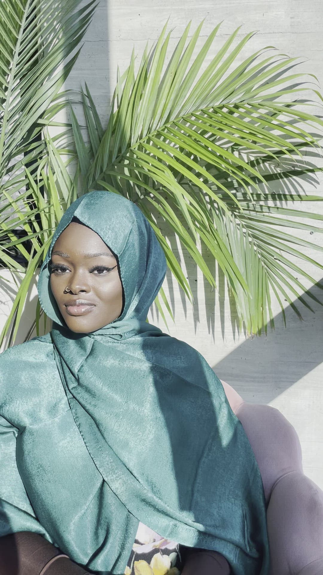 Luxurious plain pashmina shawl hijab