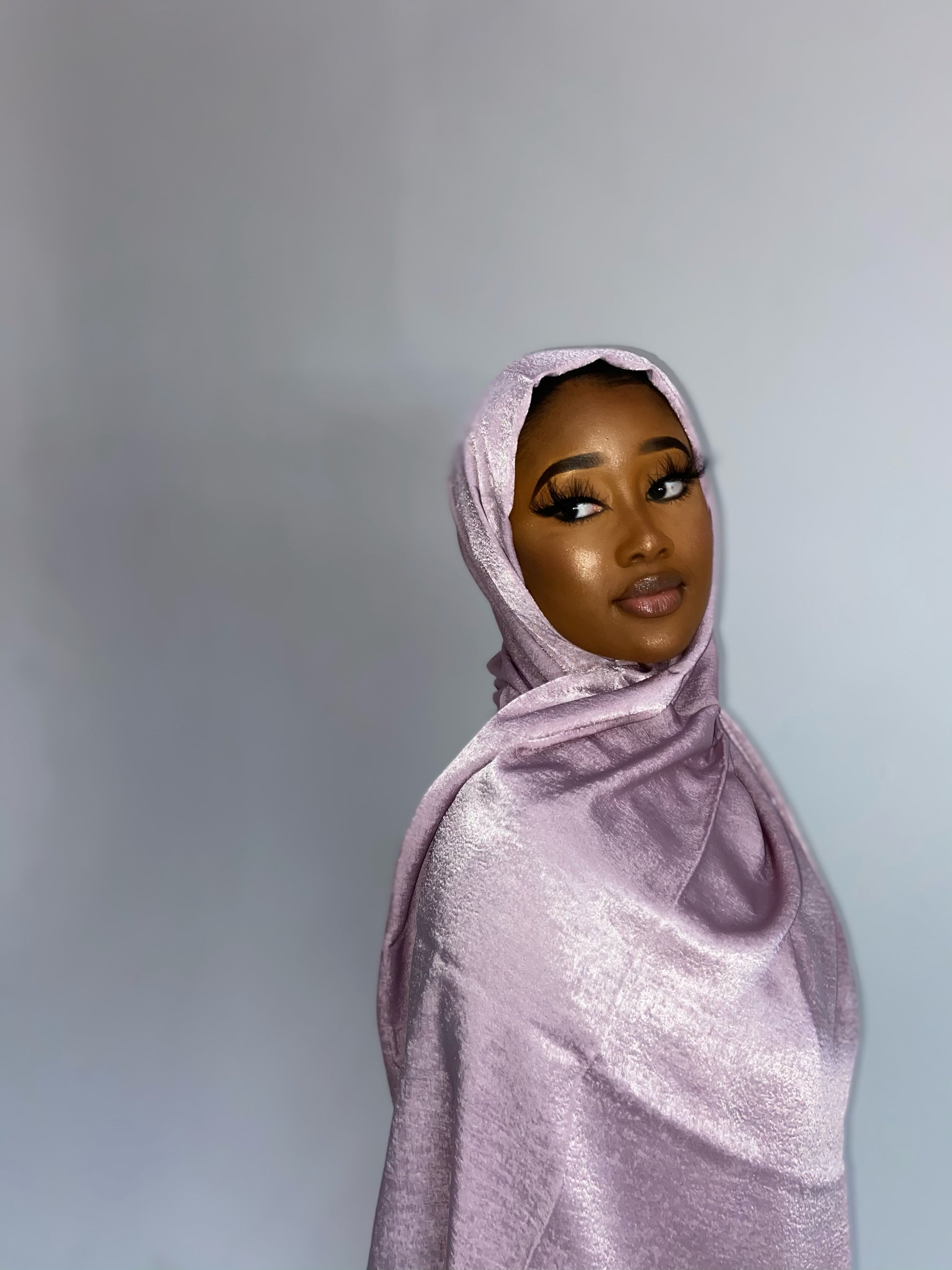 Hijab châle en pashmina luxueux uni