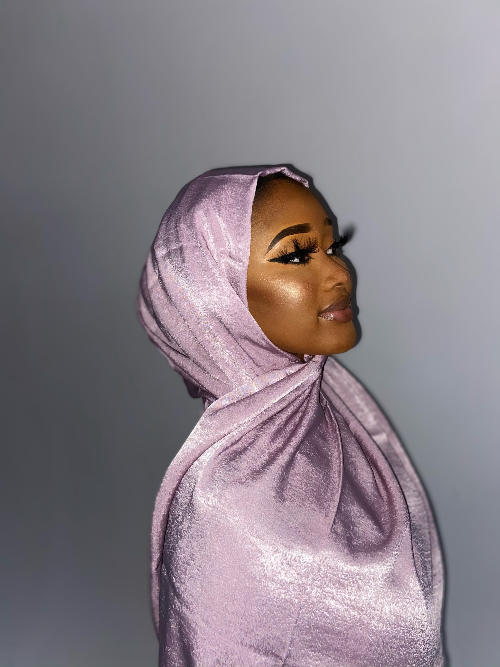 Hijab châle en pashmina luxueux uni