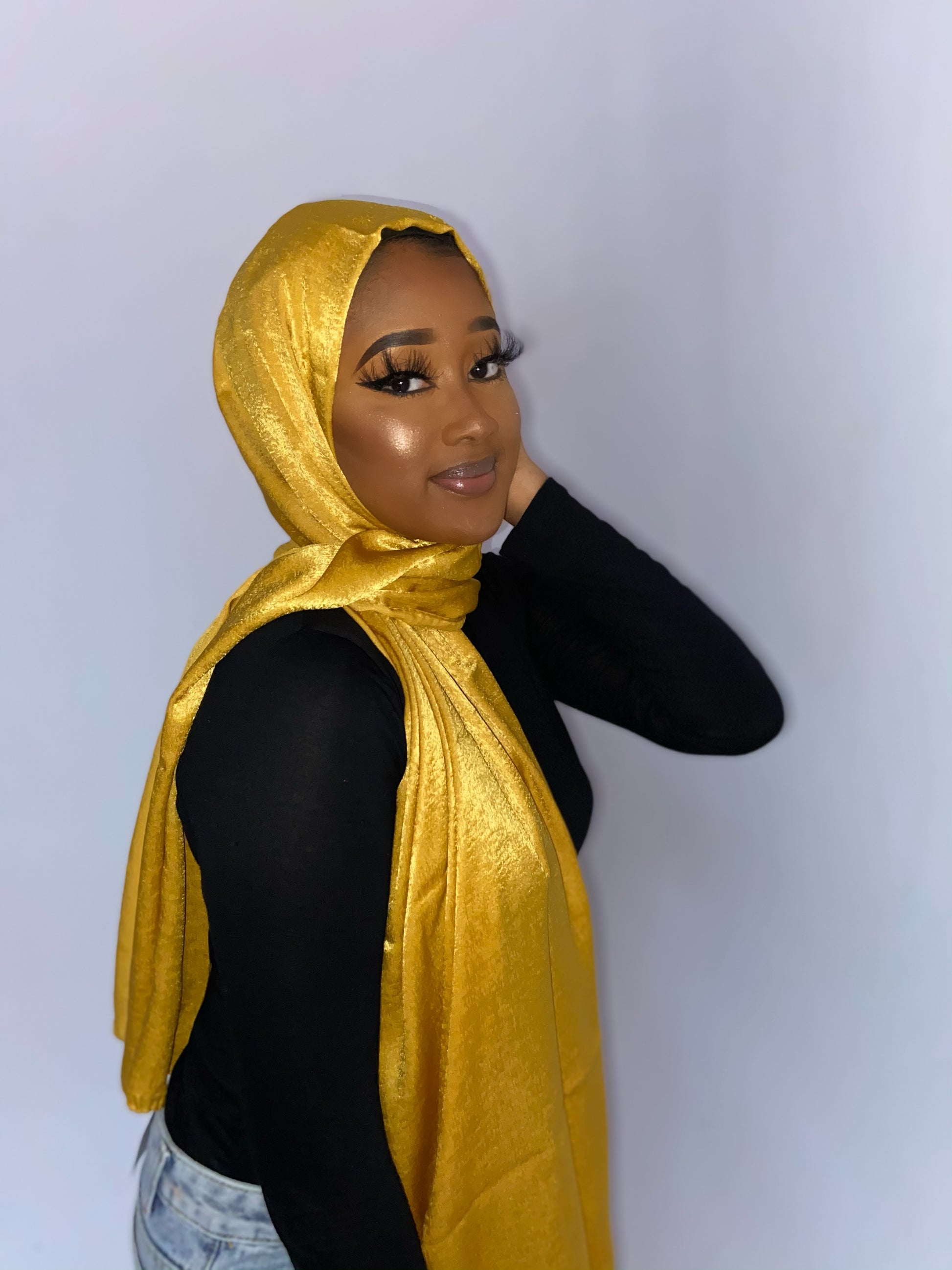 Hijab châle en pashmina luxueux uni
