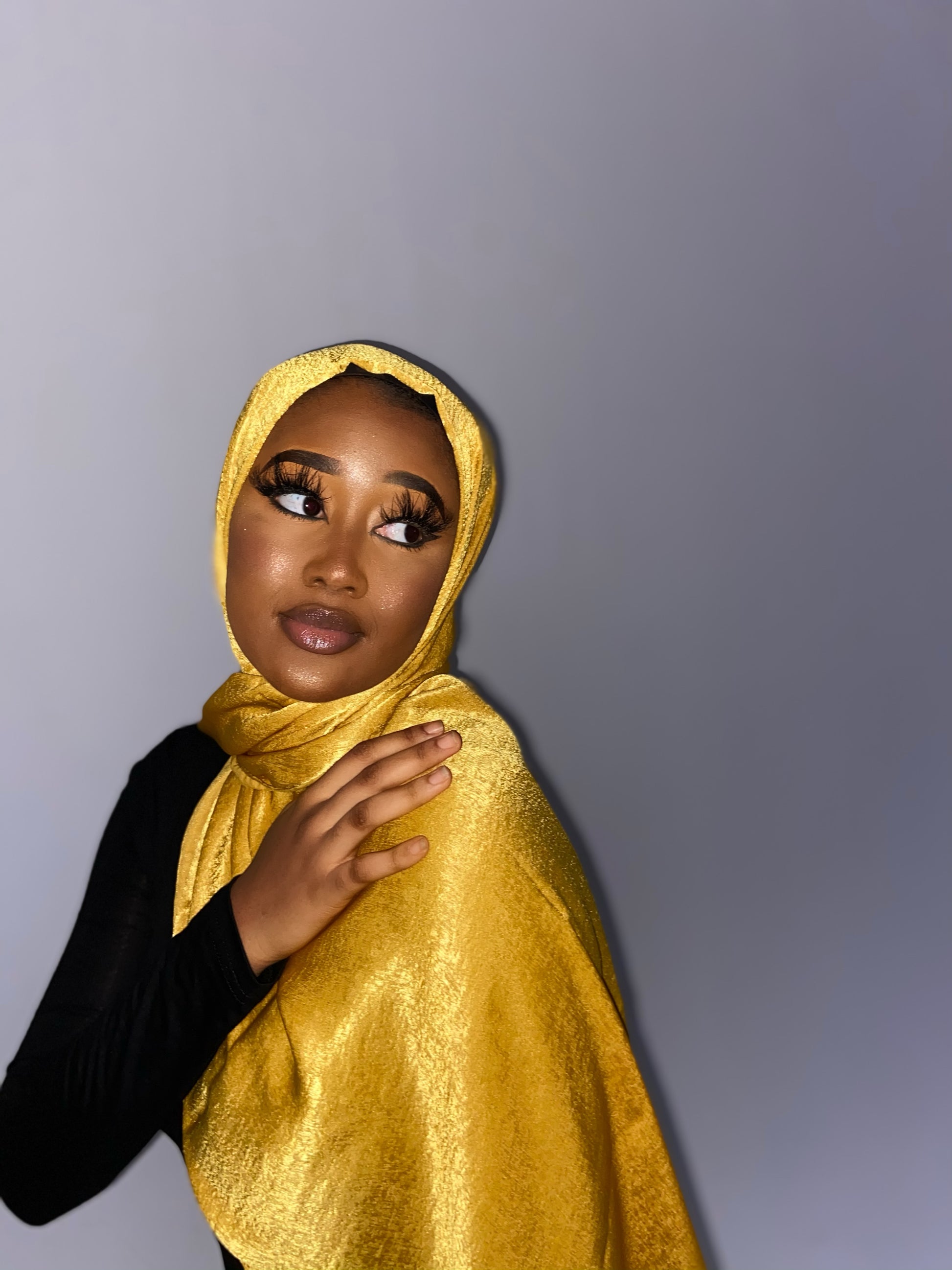 Hijab châle en pashmina luxueux uni