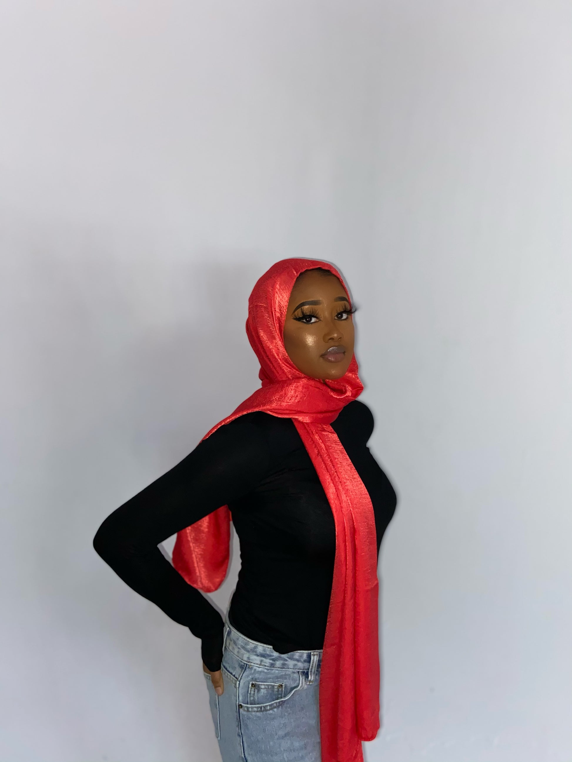Hijab châle en pashmina luxueux uni