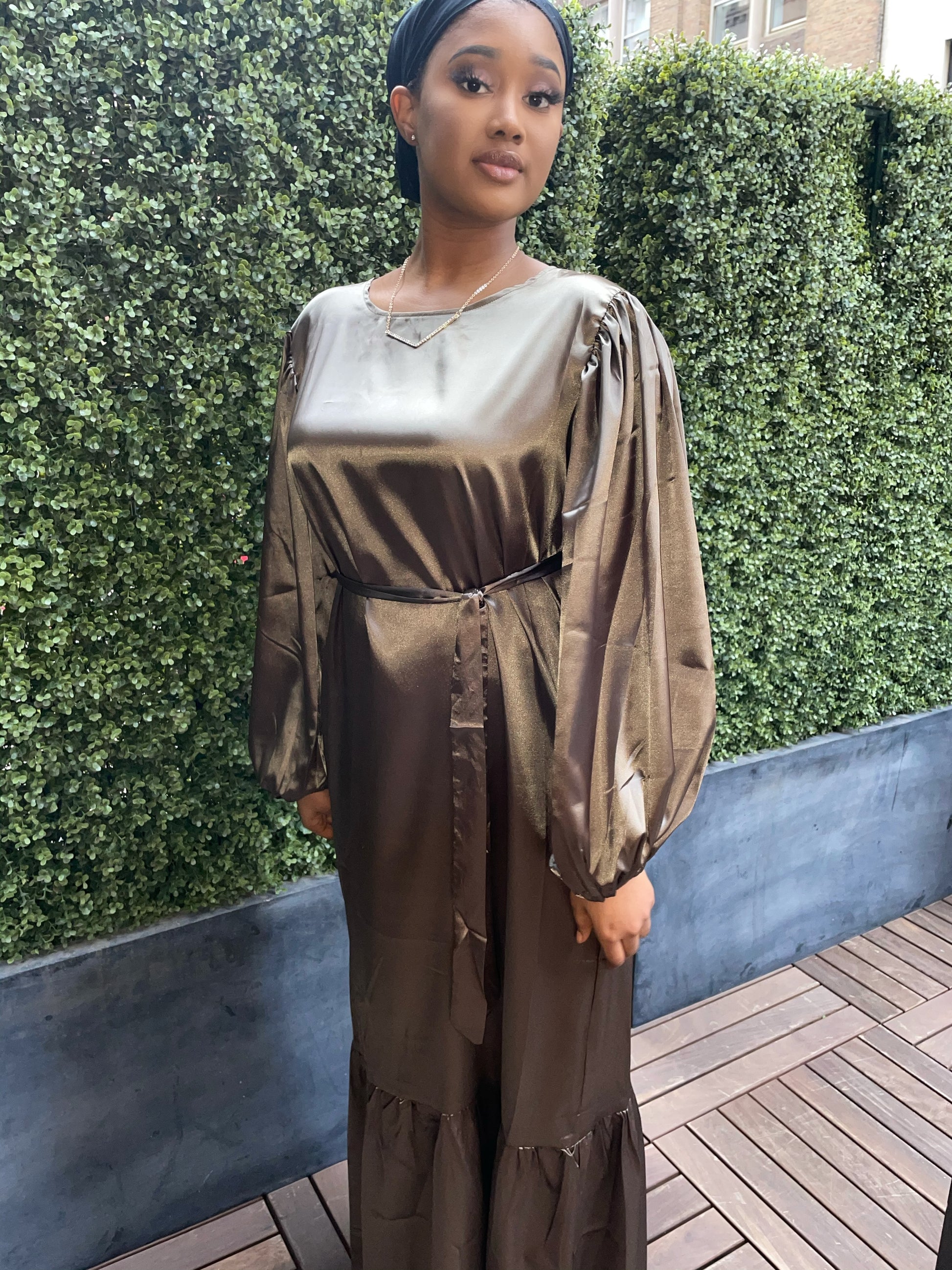 Shiza satin dress