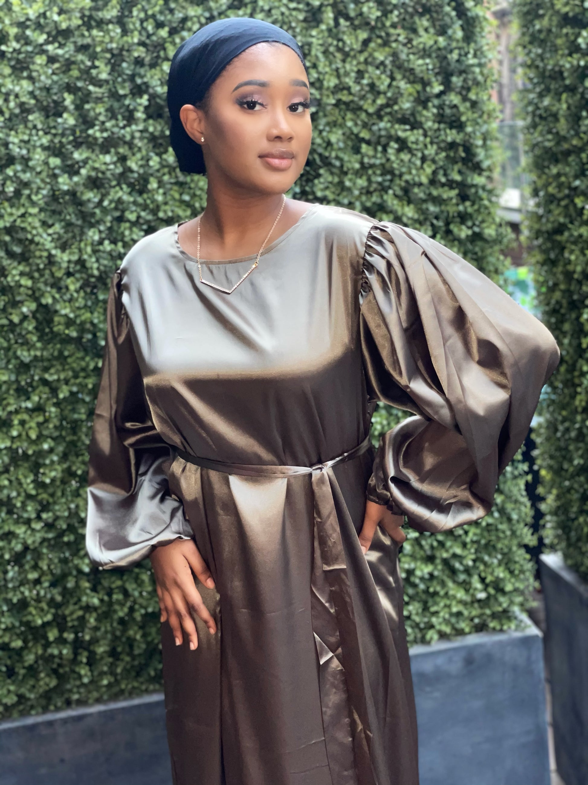 Shiza satin dress