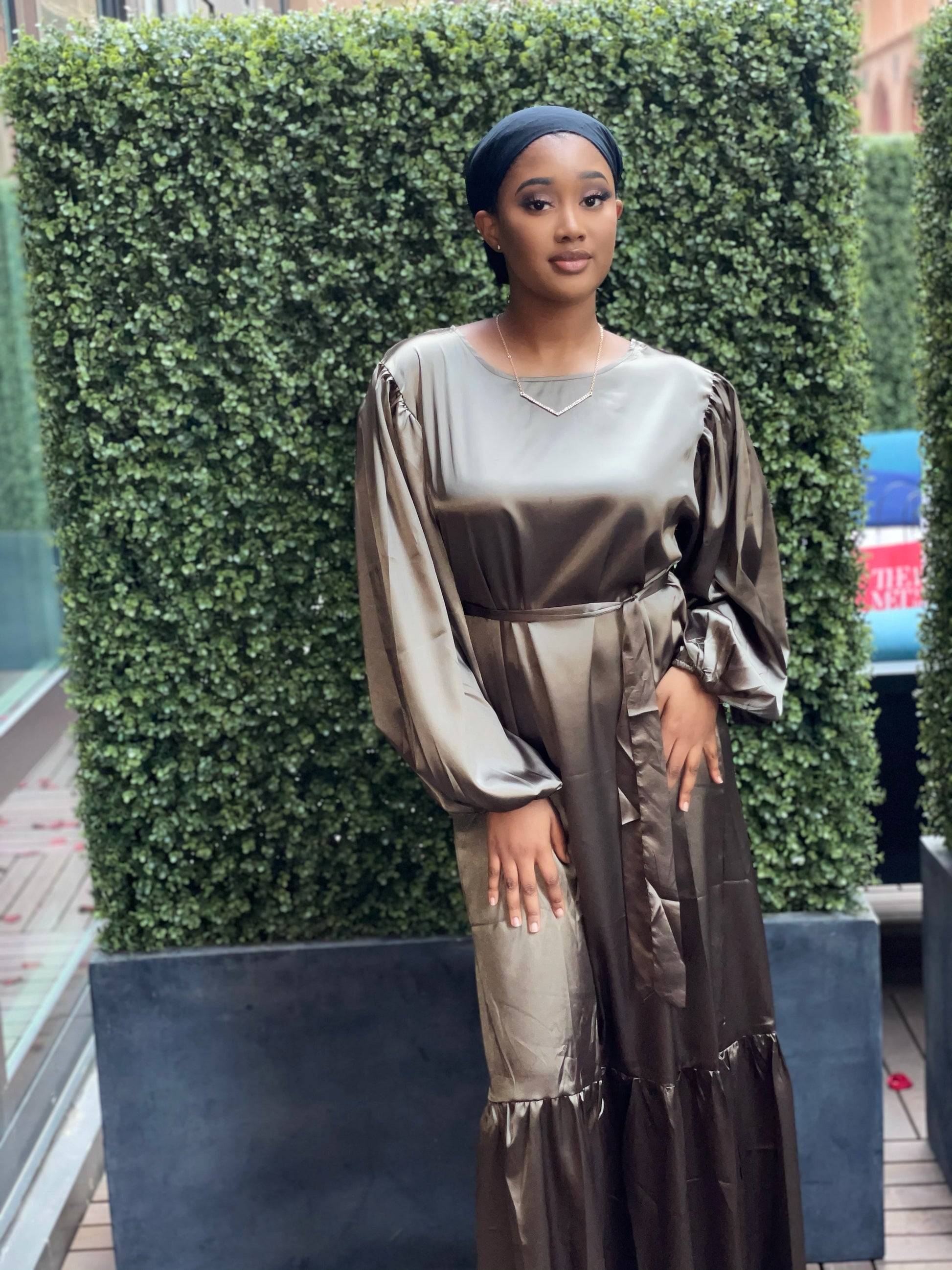 Shiza satin dress