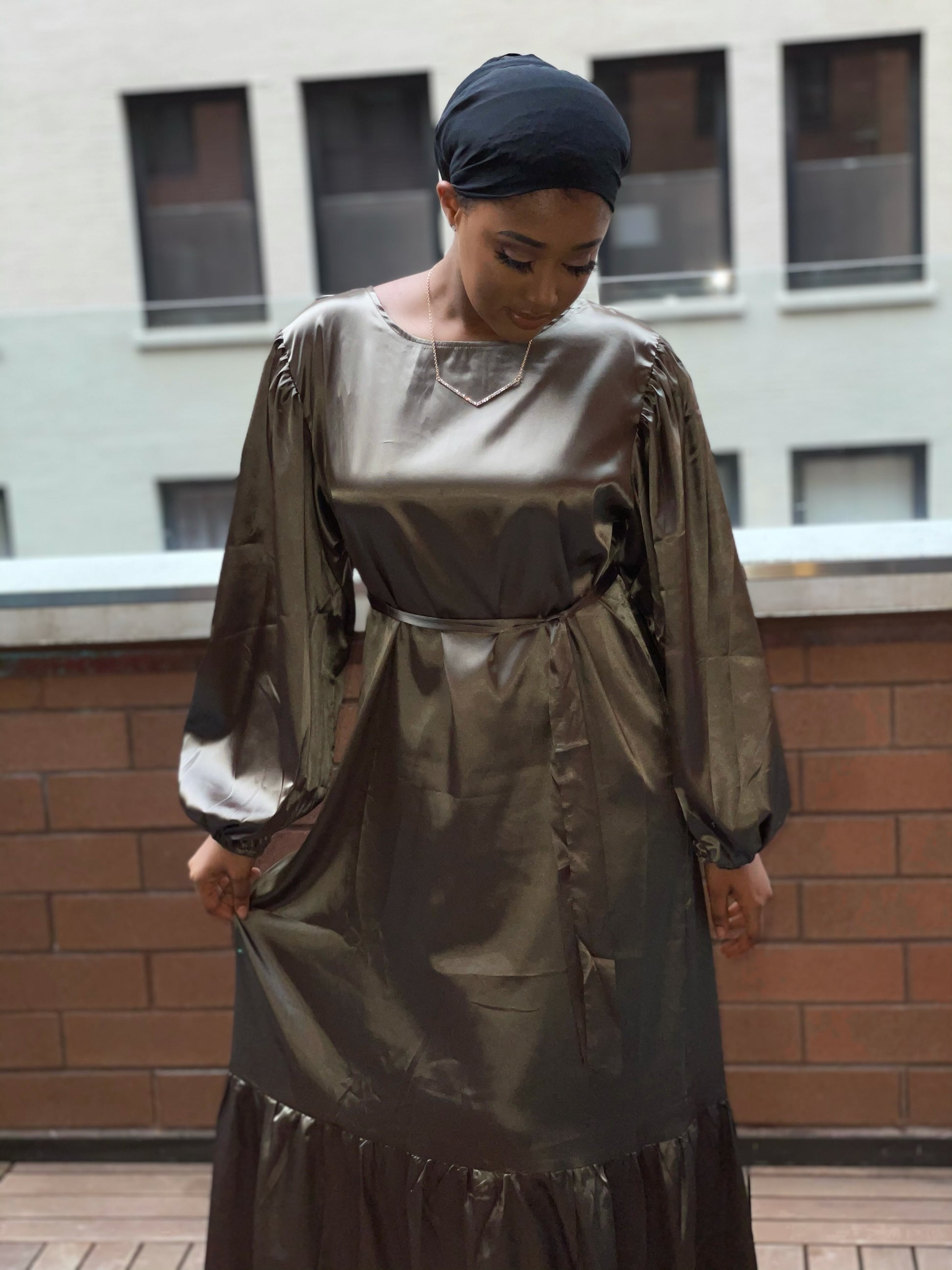 Shiza satin dress
