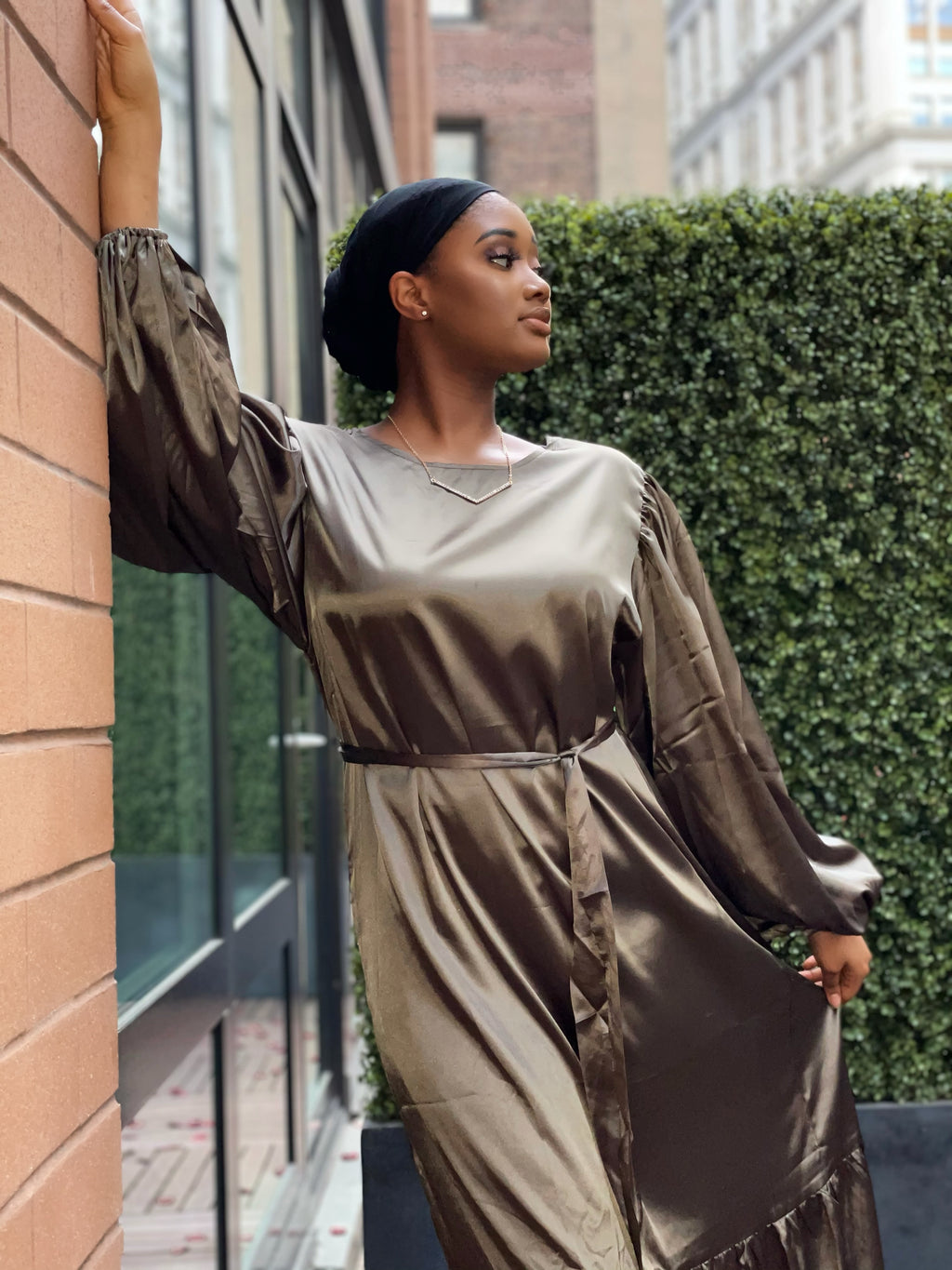 Shiza satin dress