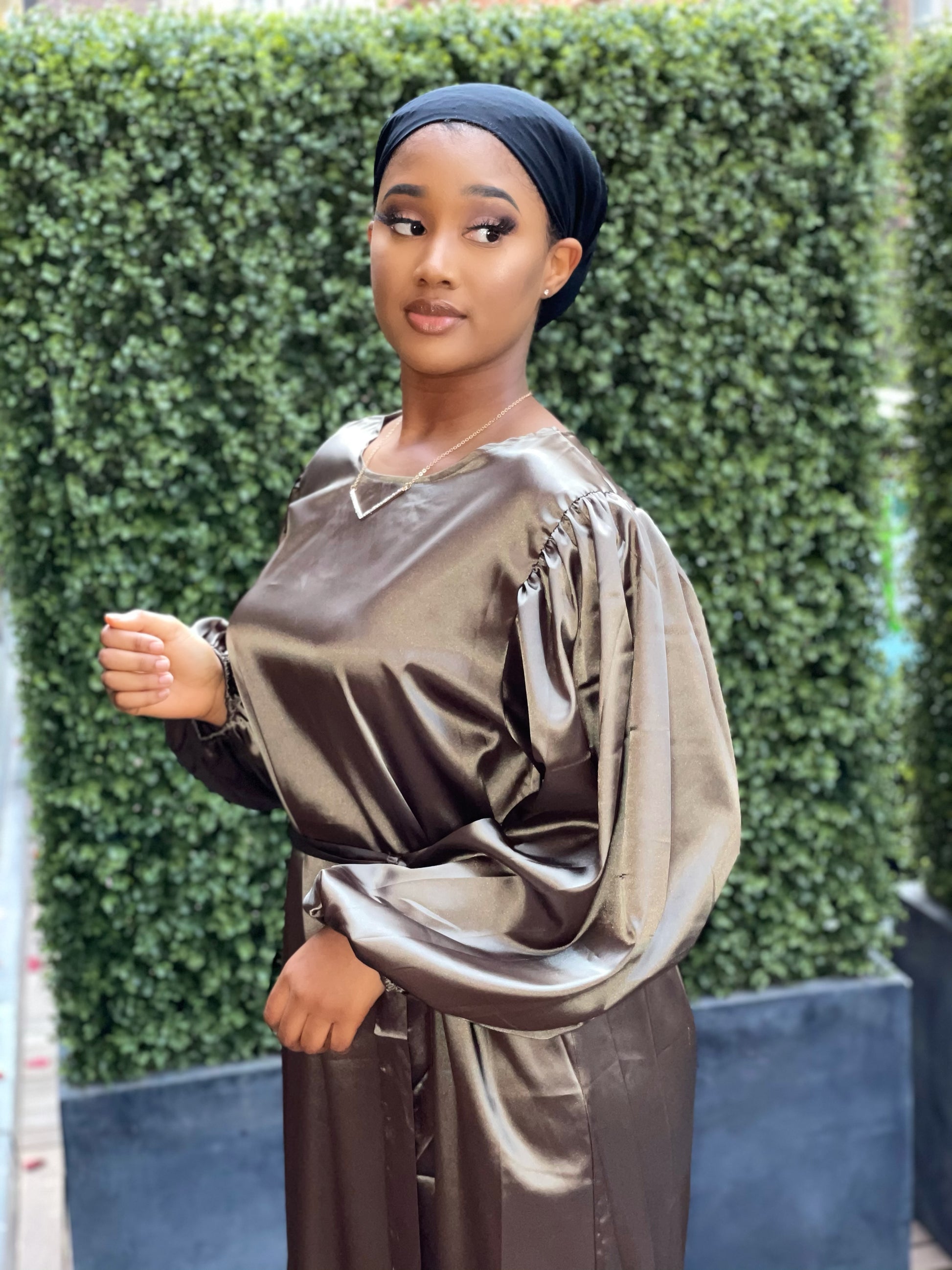Shiza satin dress