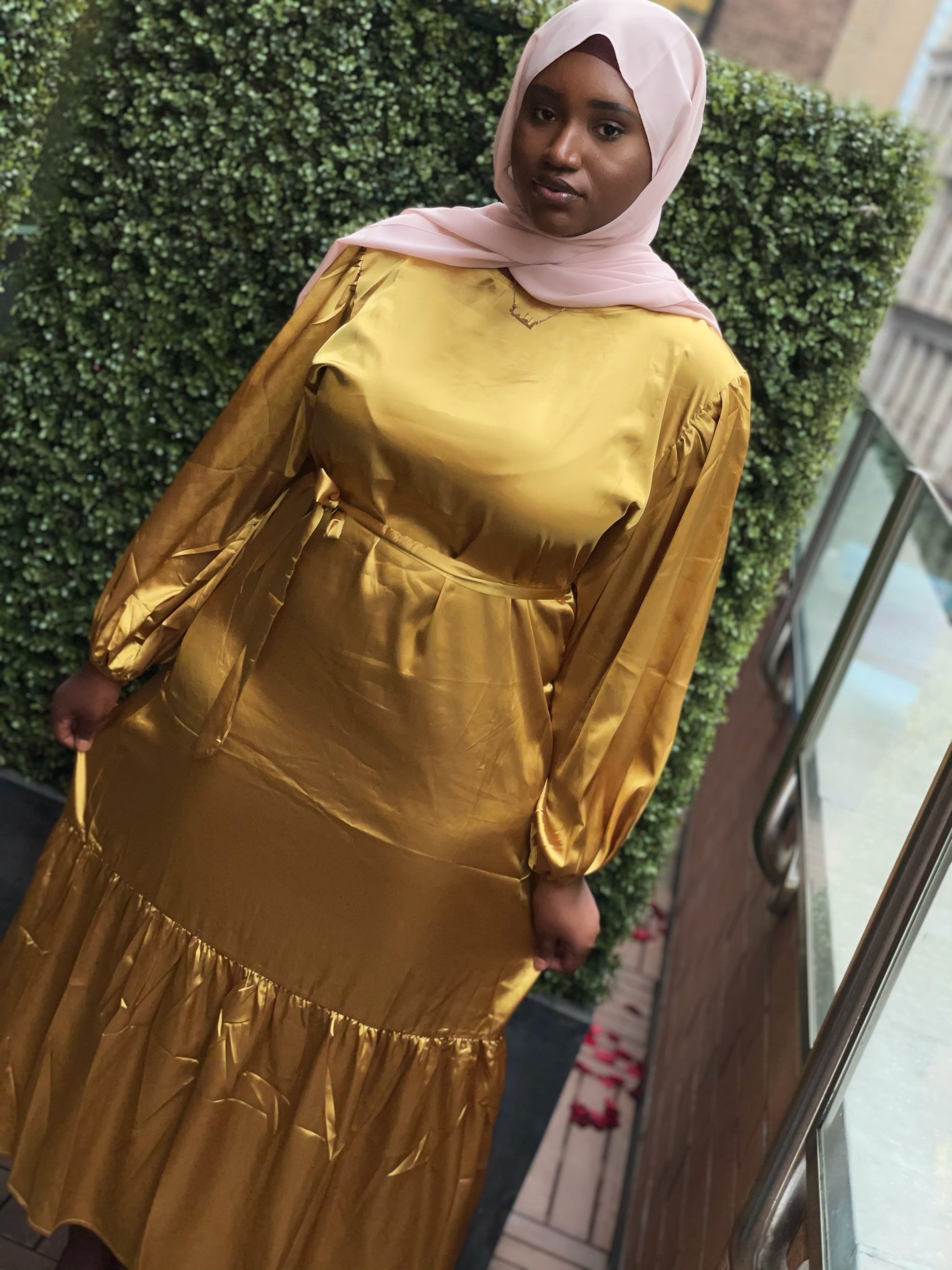 Shiza satin dress