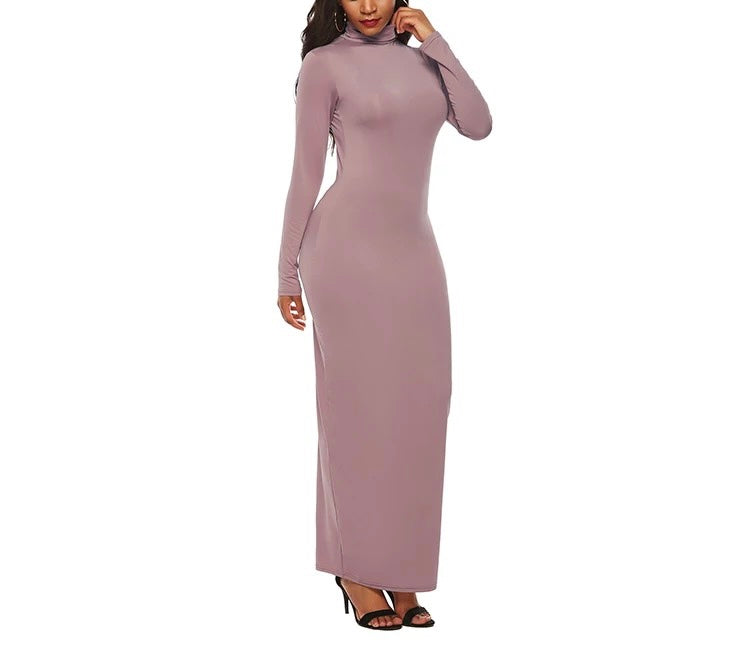 Turtle Neck Long Sleeve Bodycon