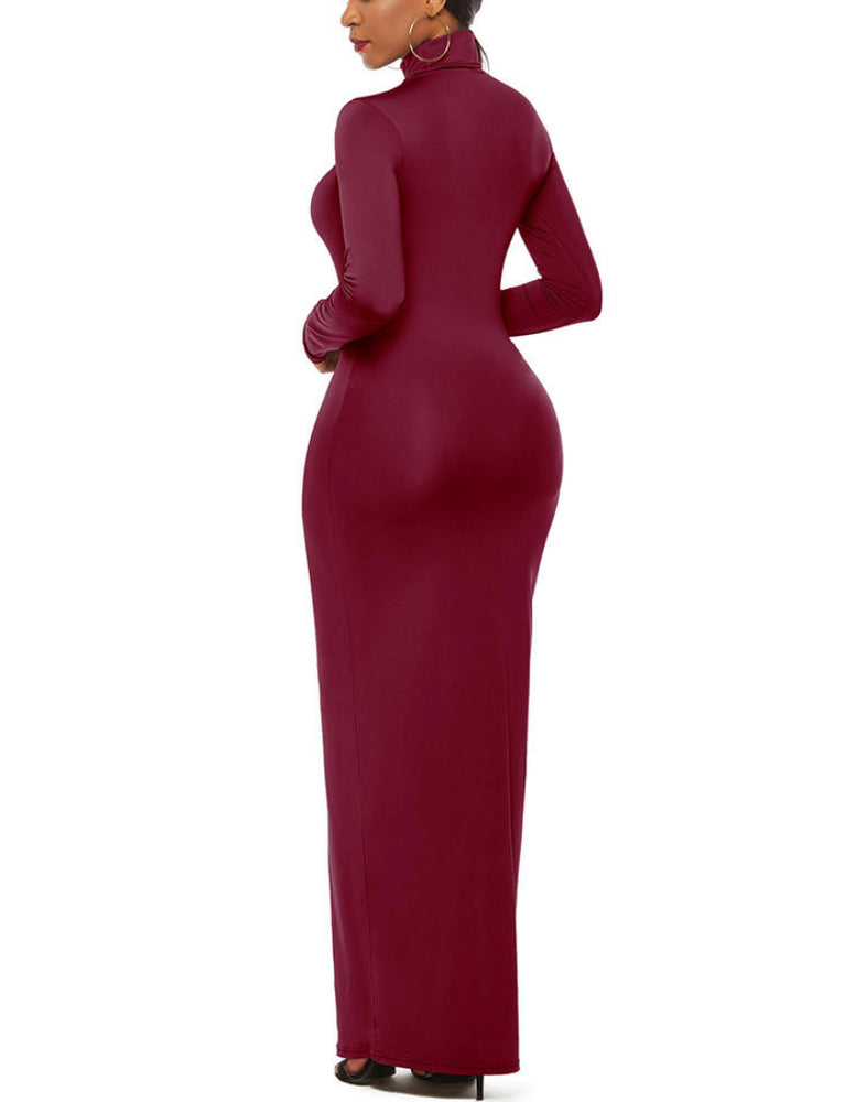 Turtle Neck Long Sleeve Bodycon