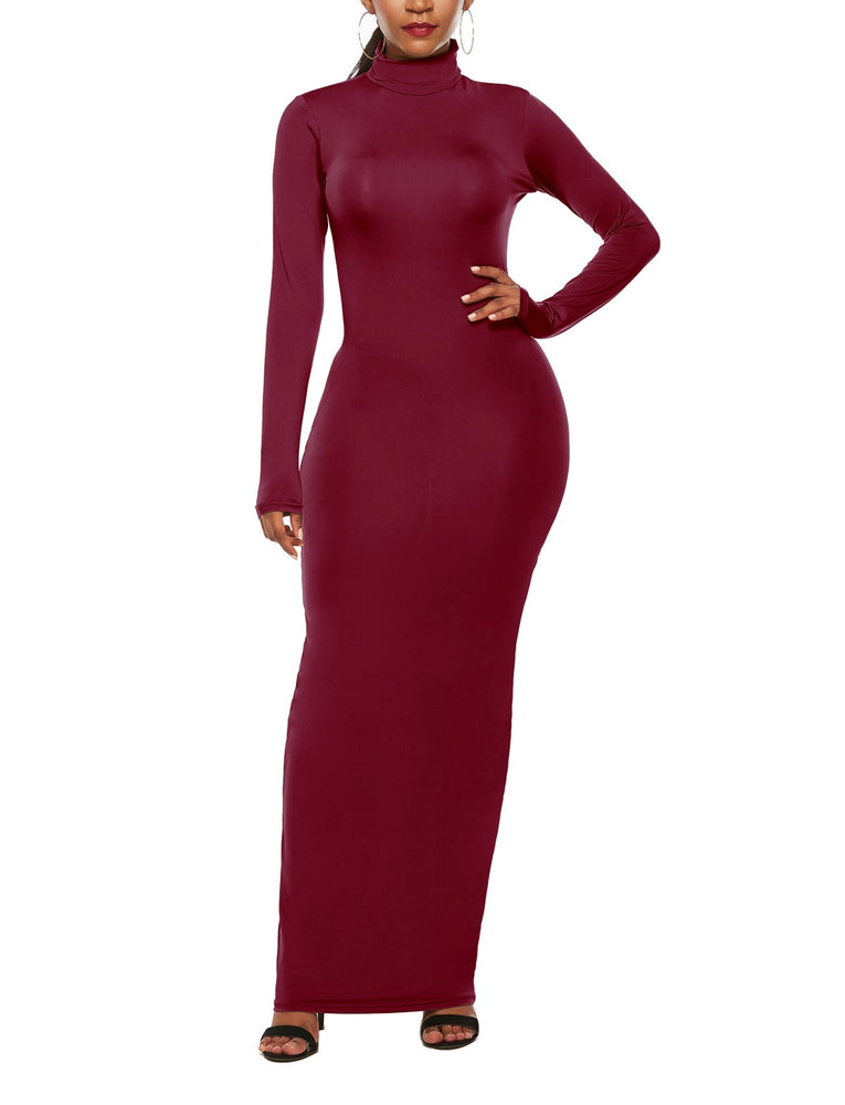 Turtle Neck Long Sleeve Bodycon