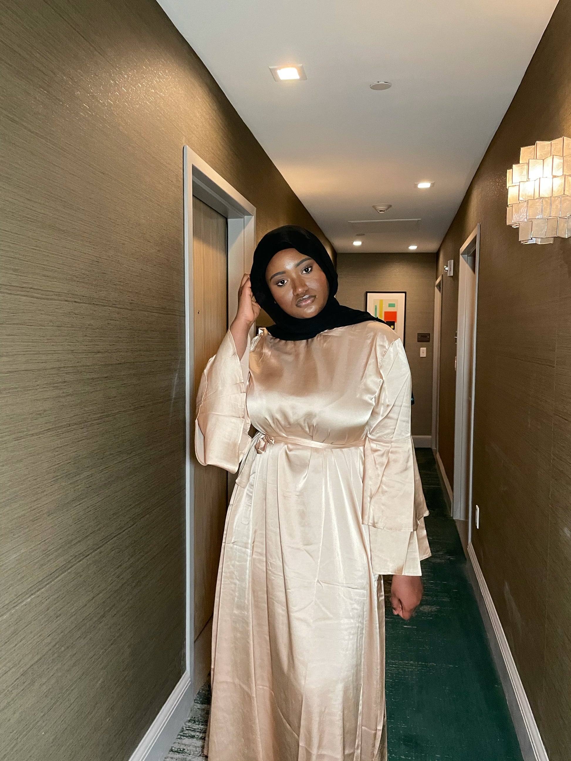Nazia Satin Dress
