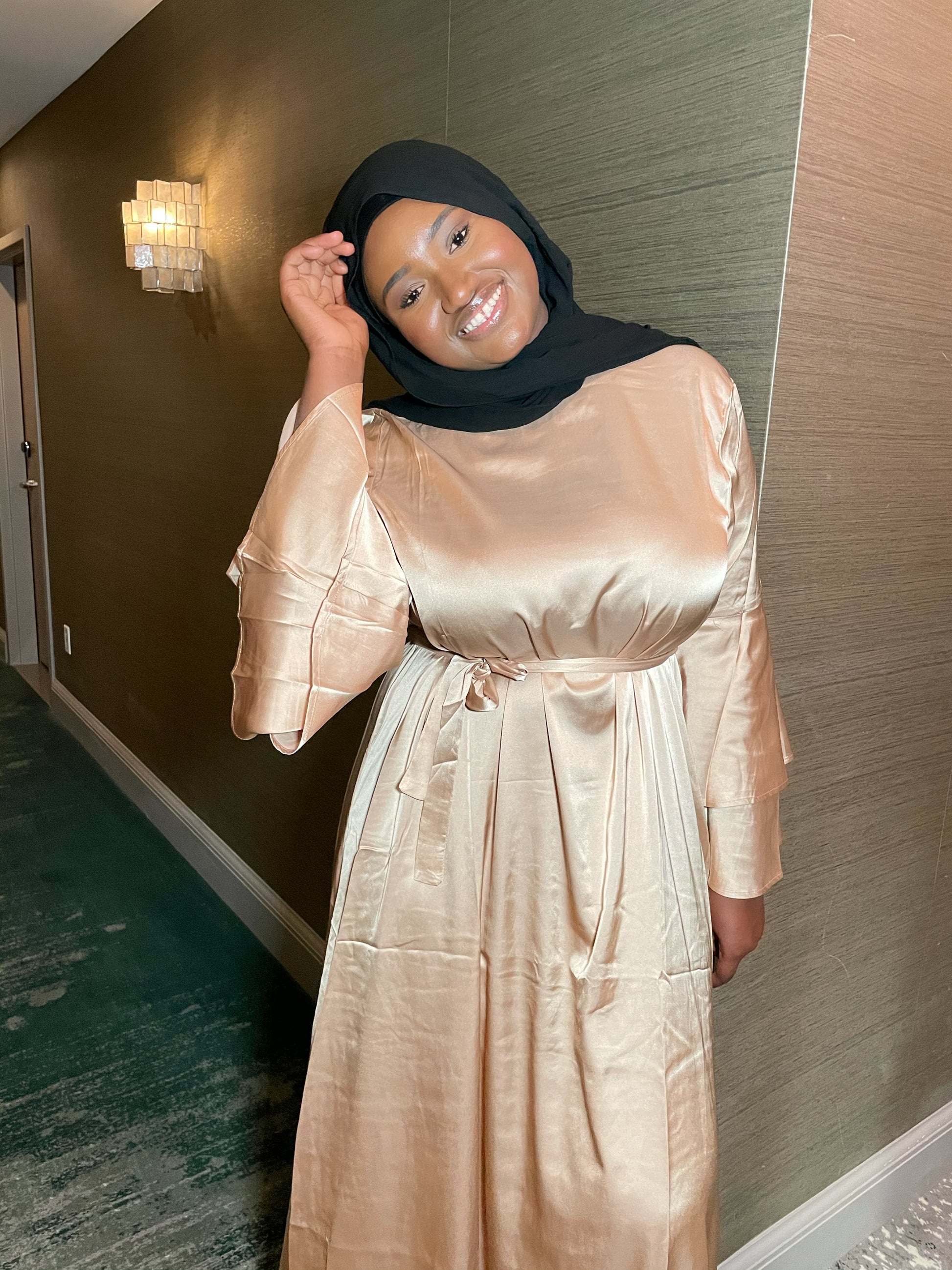 Nazia Satin Dress