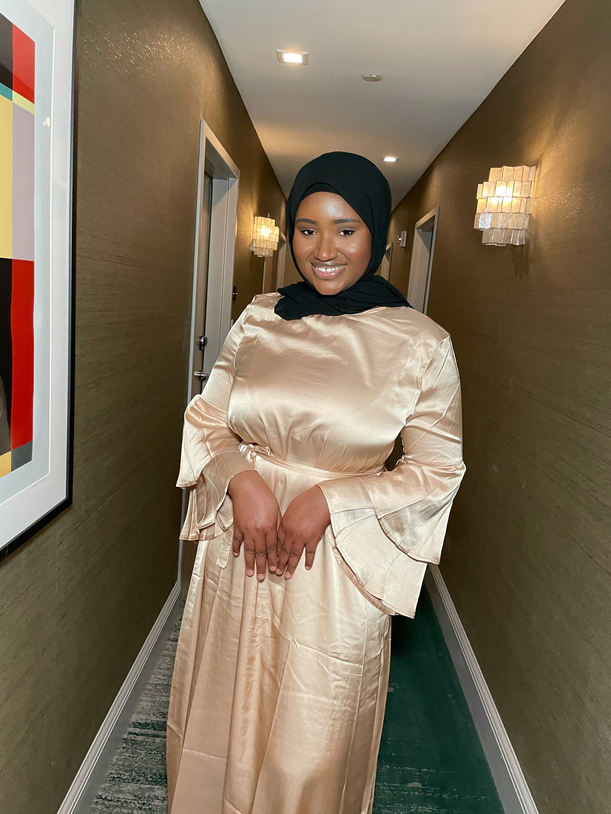 Nazia Satin Dress