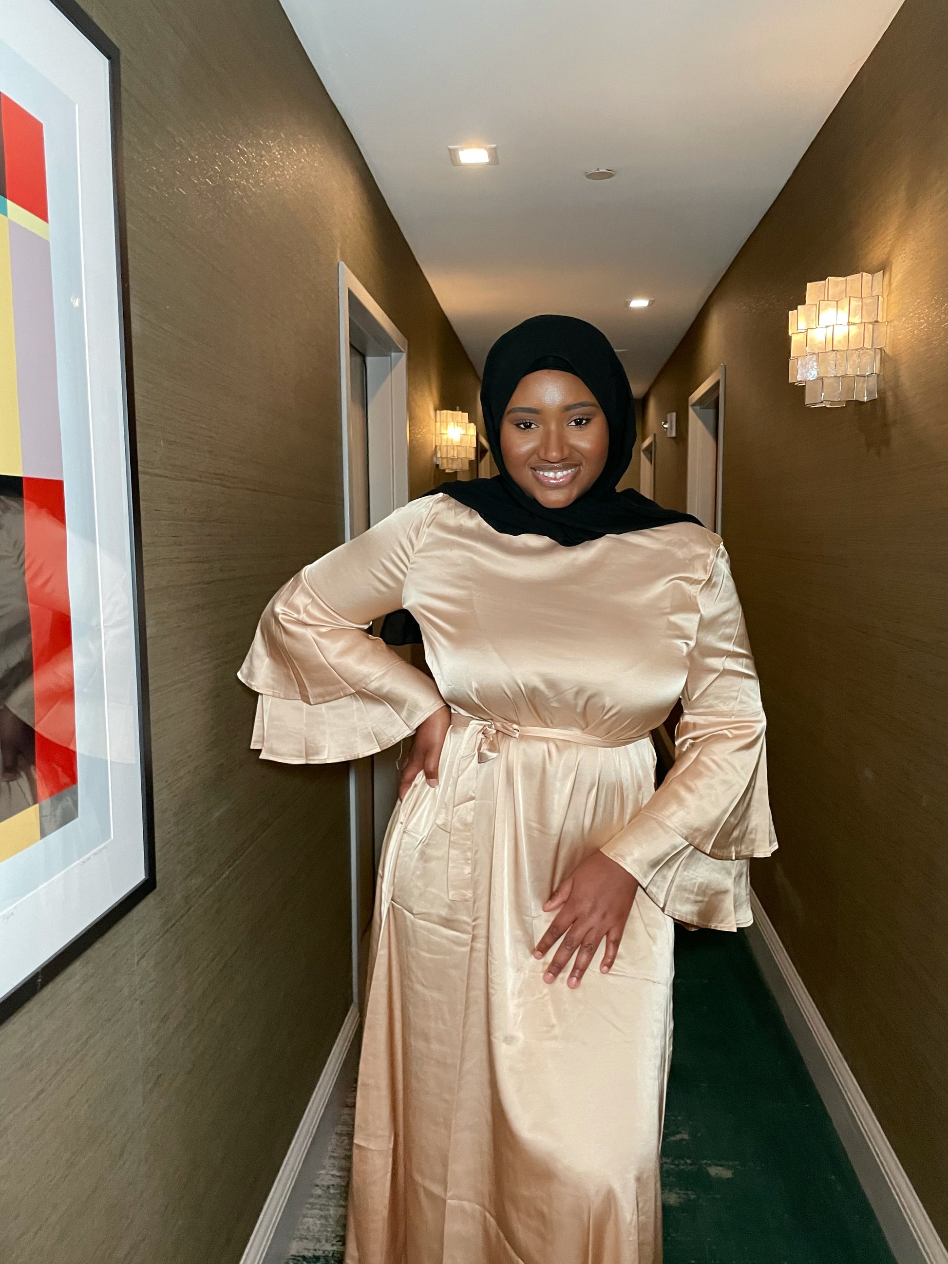 Nazia Satin Dress