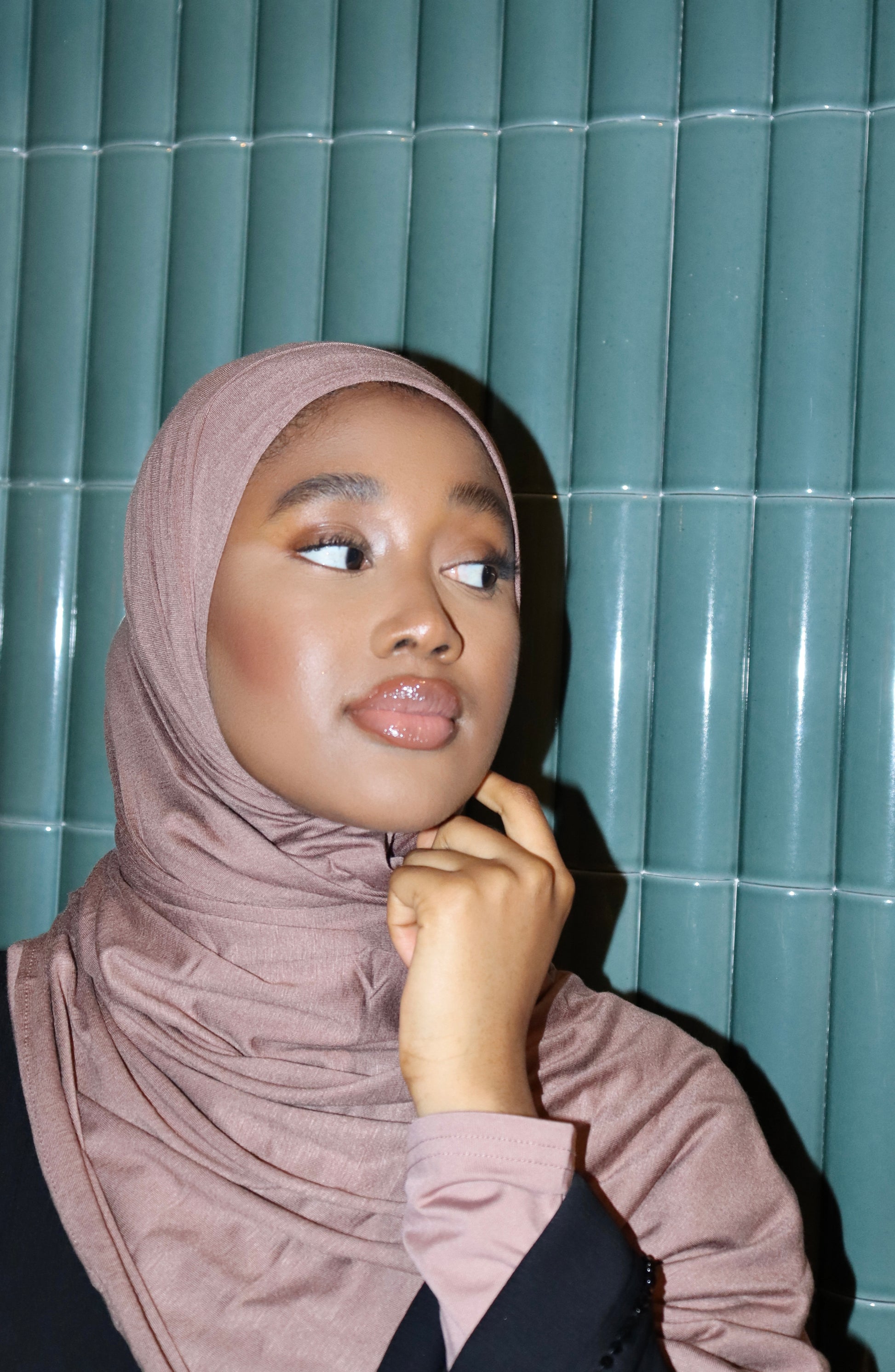 Instant jersey hijab