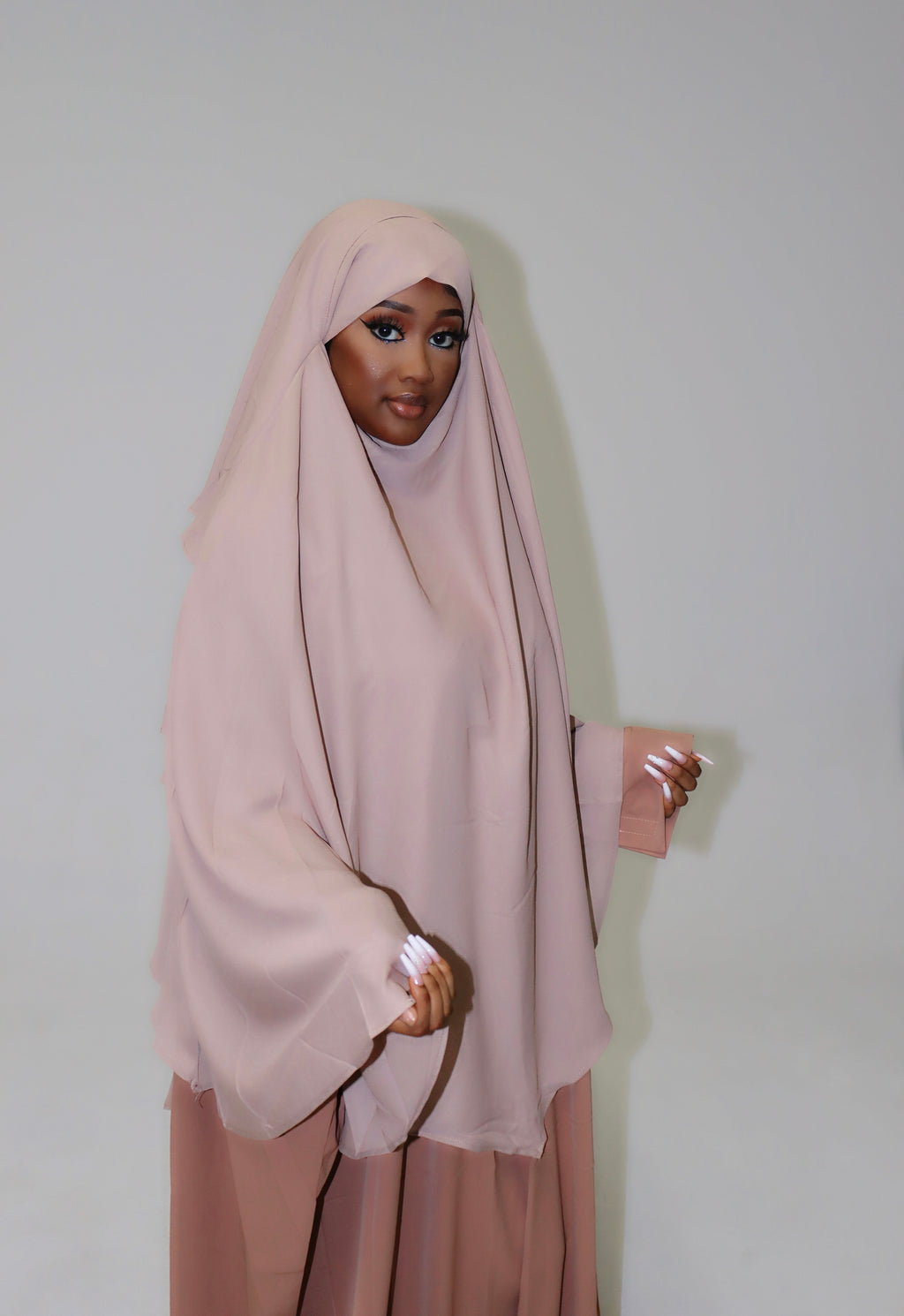 3 layers khimar hijab