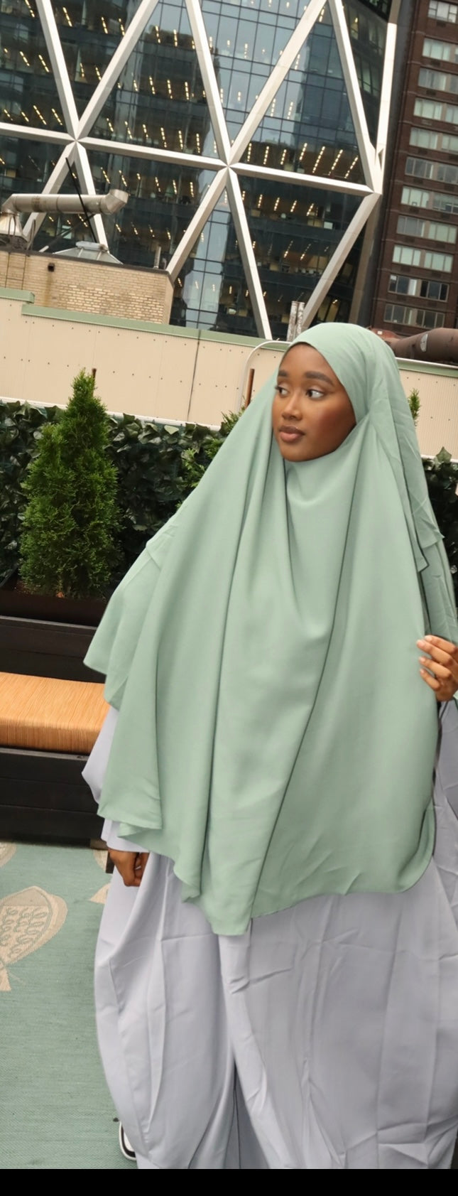 3 layers khimar hijab