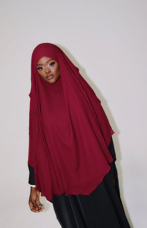 3 layers khimar hijab