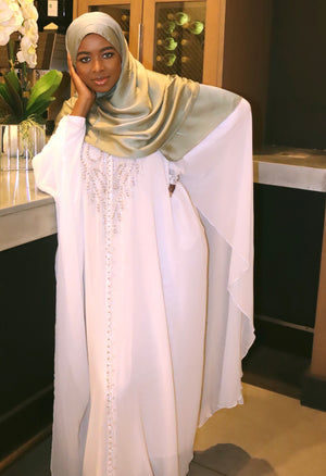 Hooded abaya