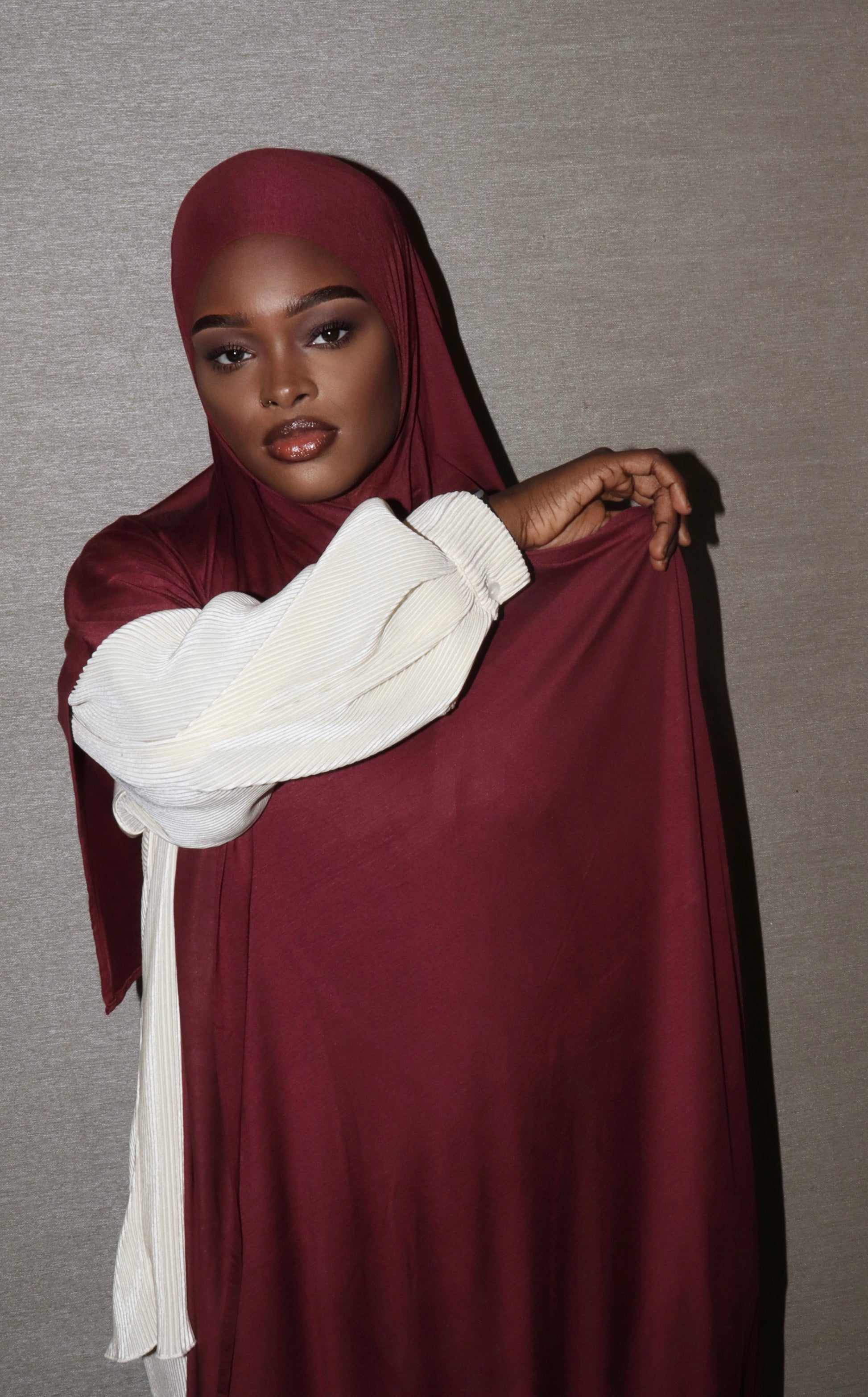 Instant jersey hijab
