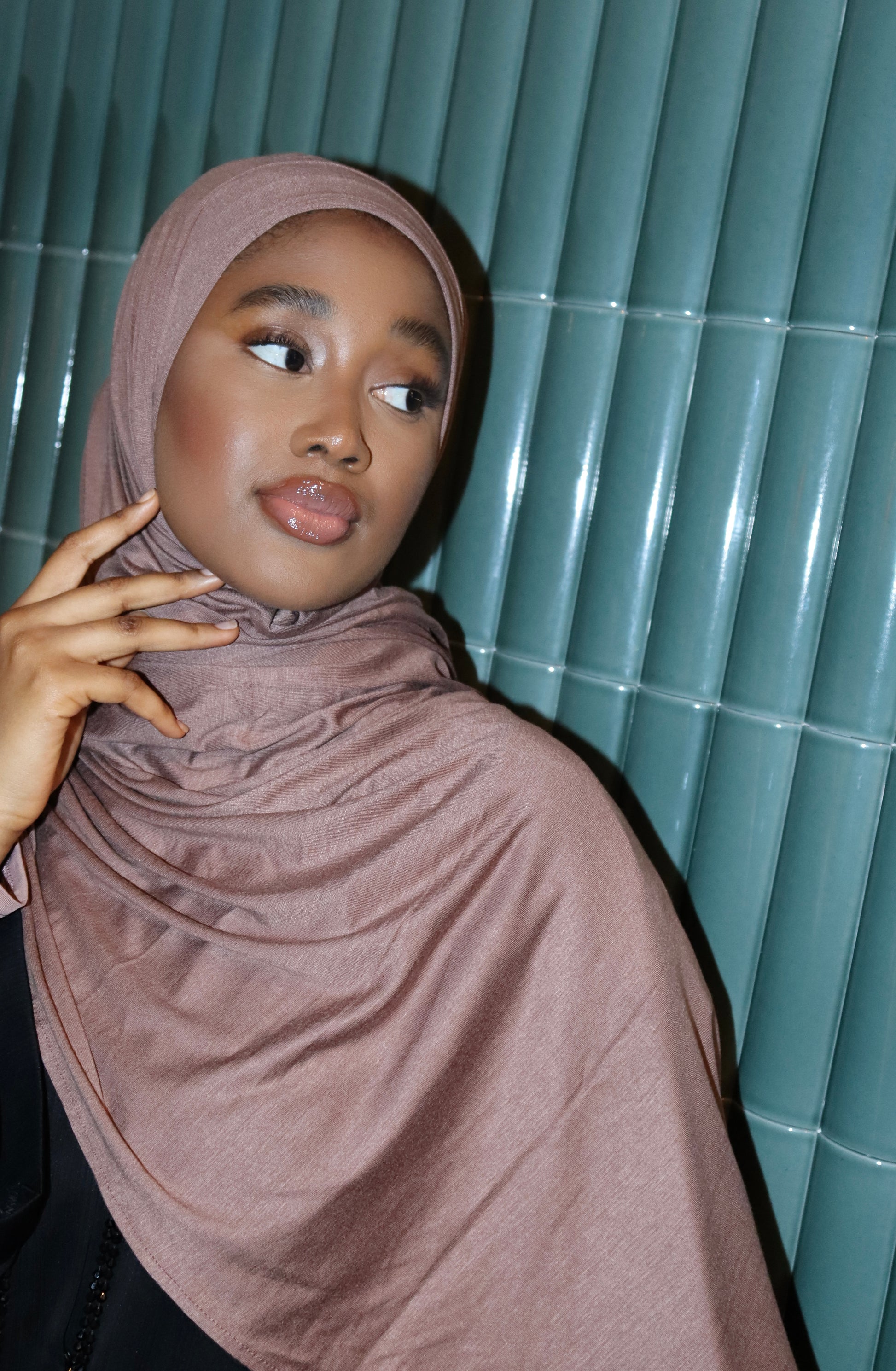 Instant jersey hijab